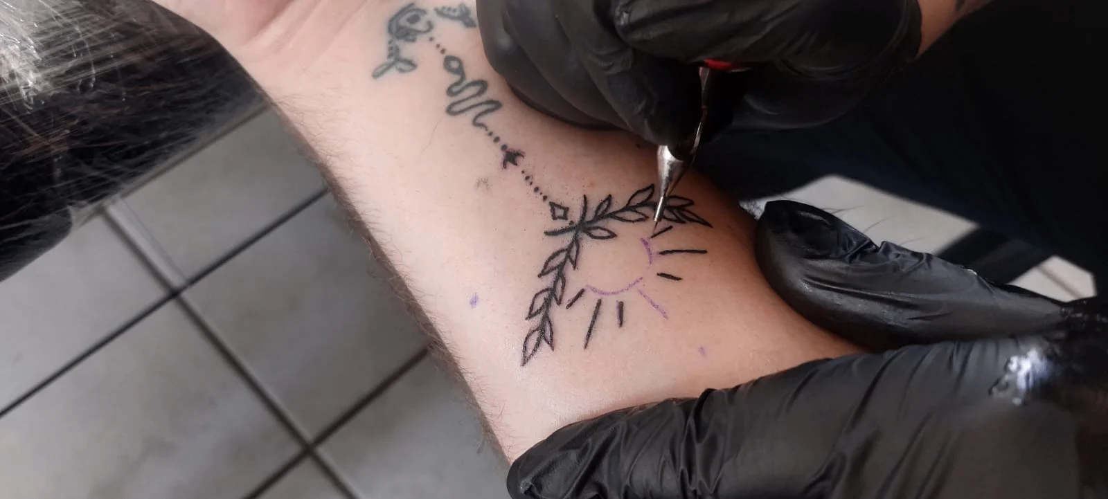 Blackwork tattoo by Cotton Inks