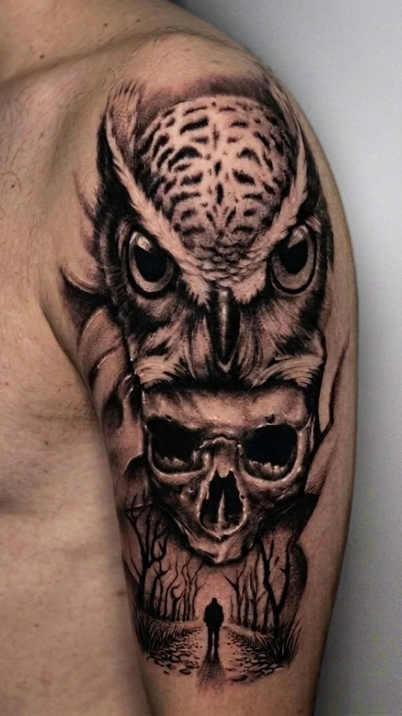 Black & Grey tattoo by Hamid Salehi