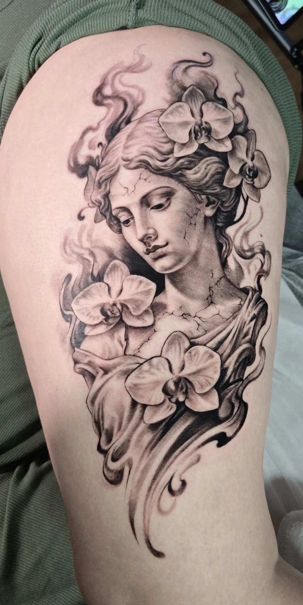 Black & Grey tattoo by Hamid Salehi