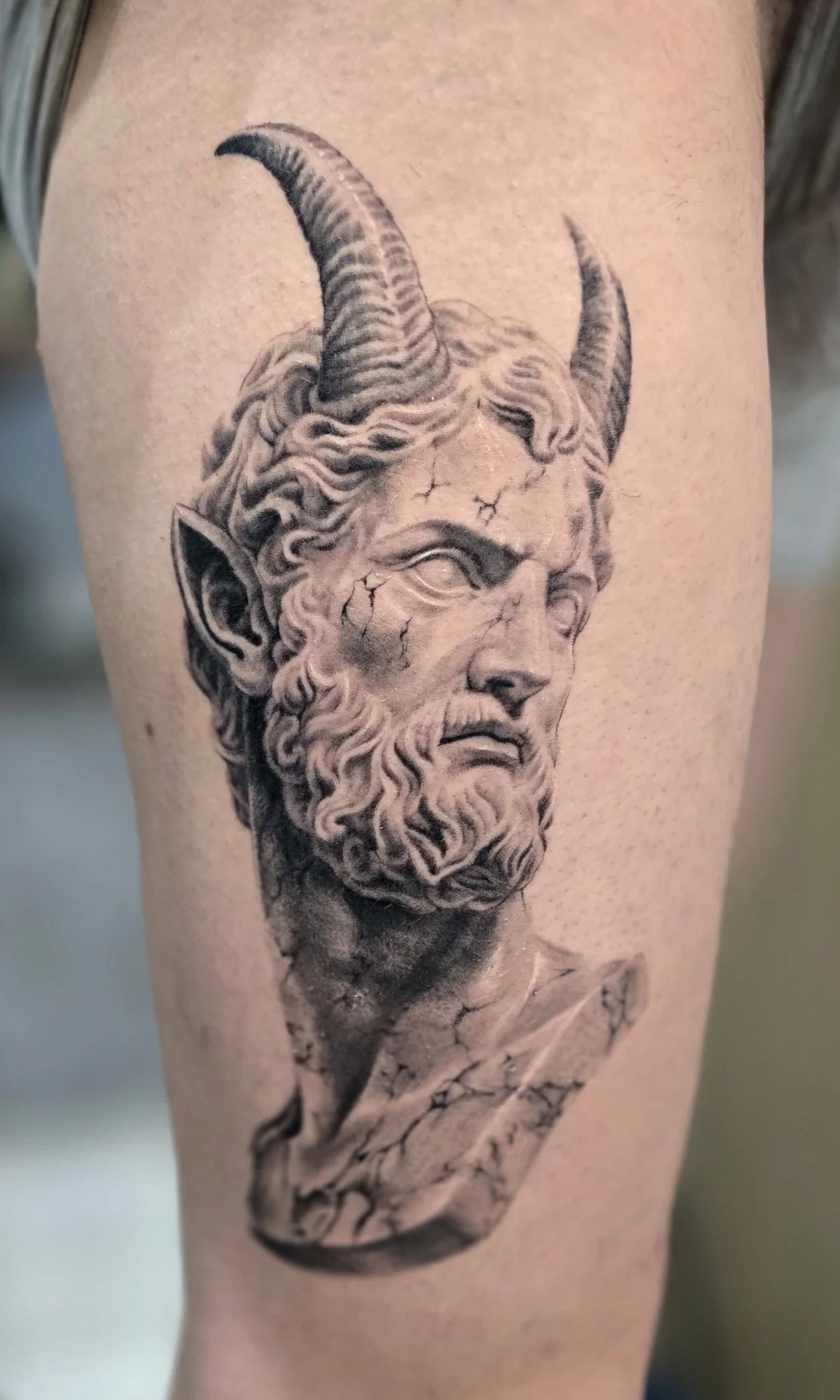 Black & Grey tattoo by Hamid Salehi