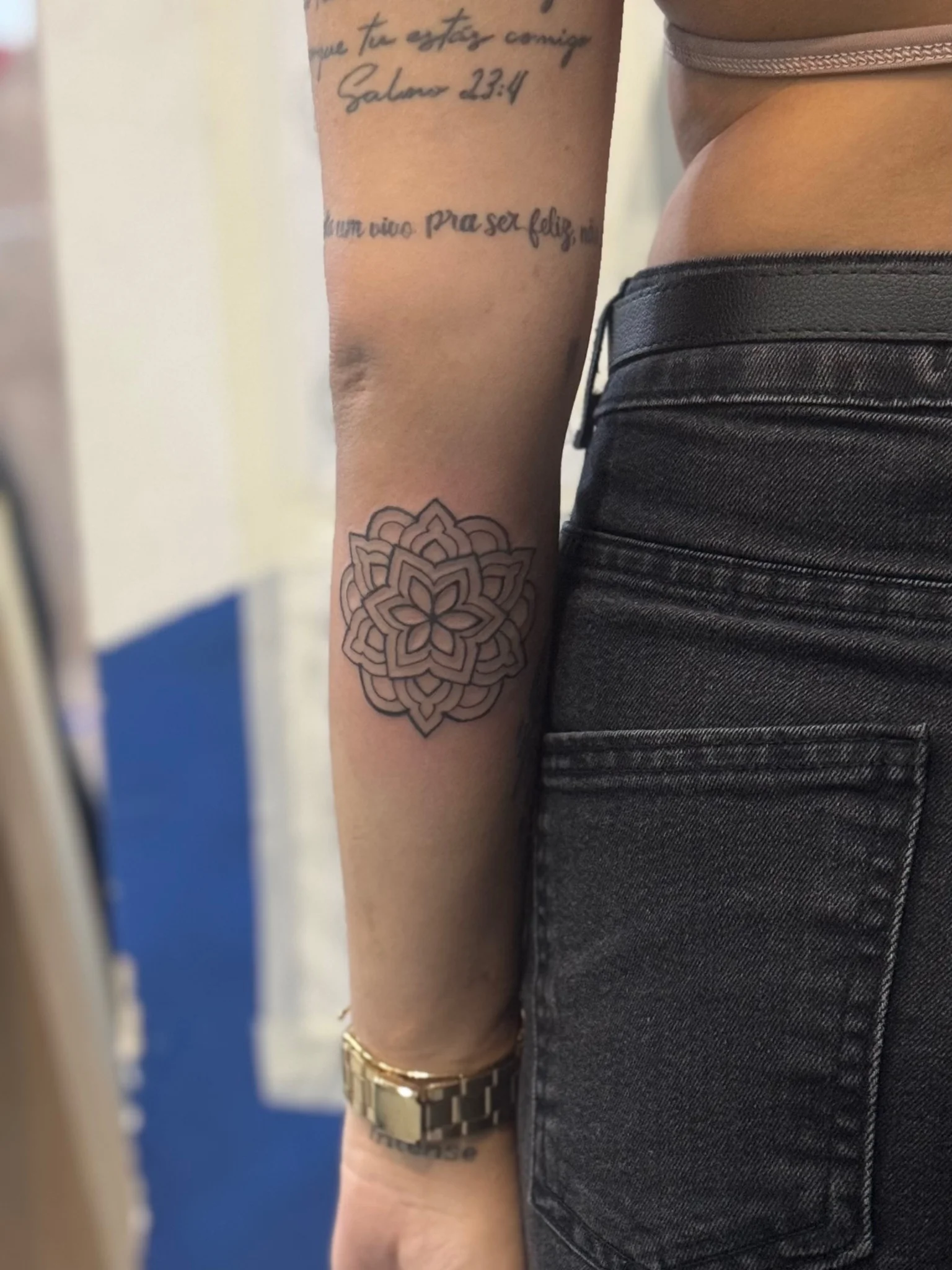 Geometric tattoo by Eduardo Gonçalves da Silva Filho