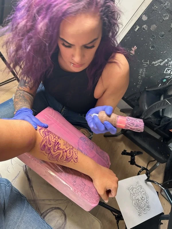 Ornamental tattoo by Joanna Ramos