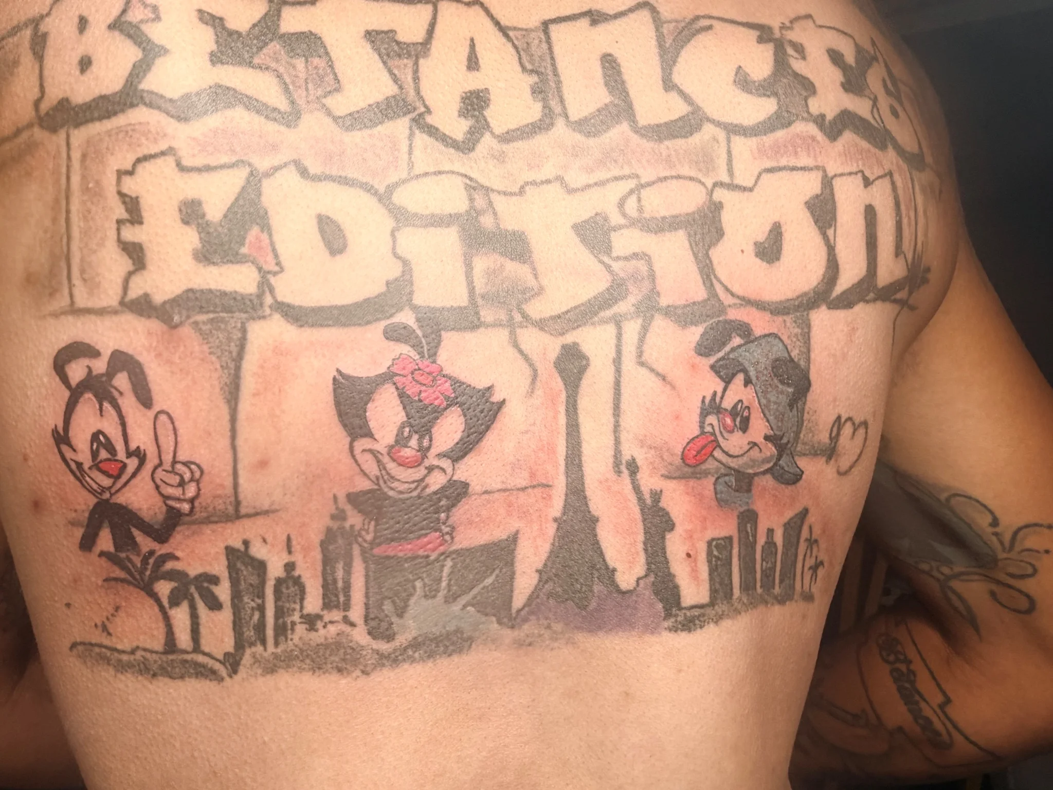 New School tattoo by Joanna Ramos