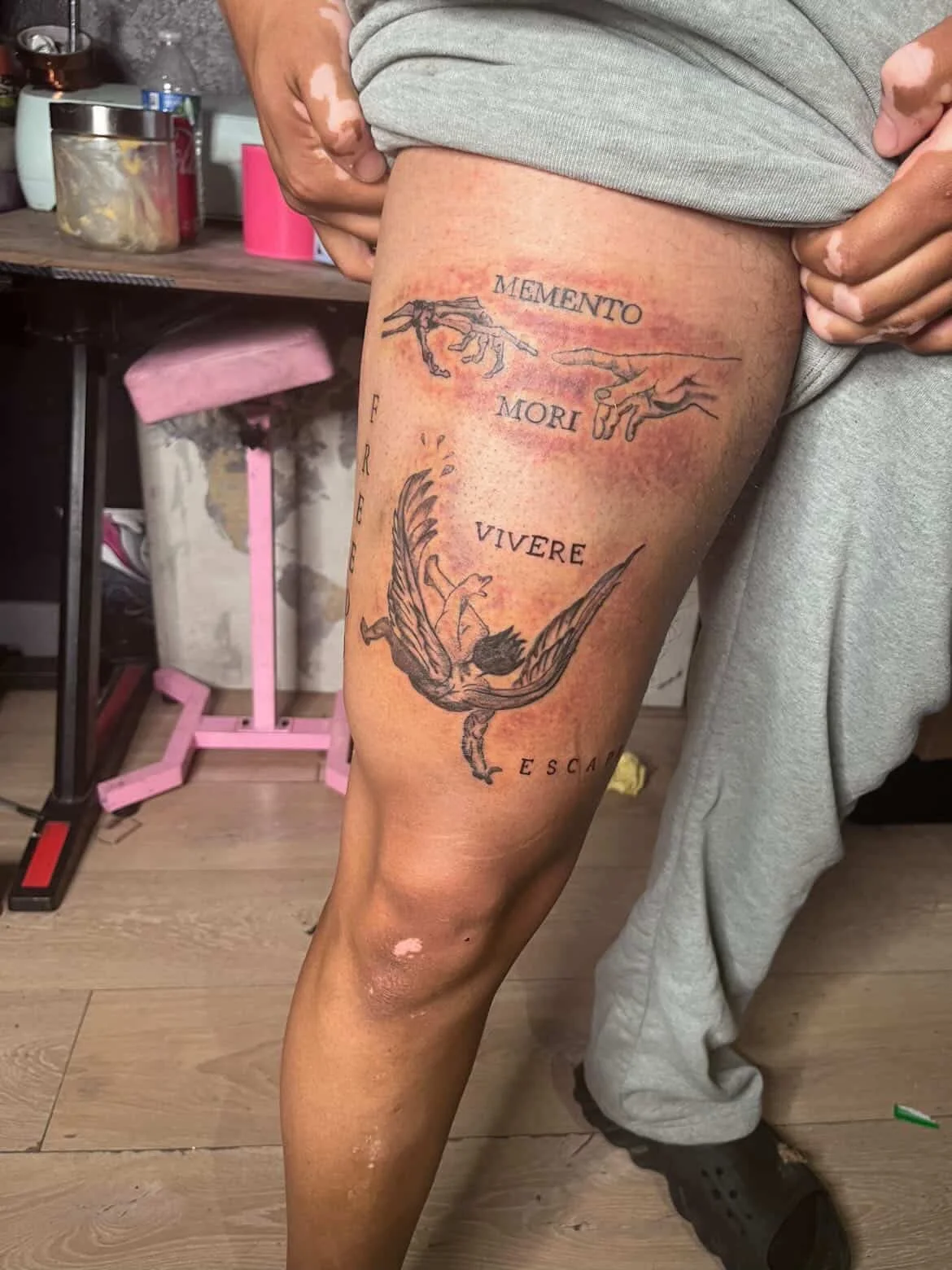 Black & Grey tattoo by Joanna Ramos