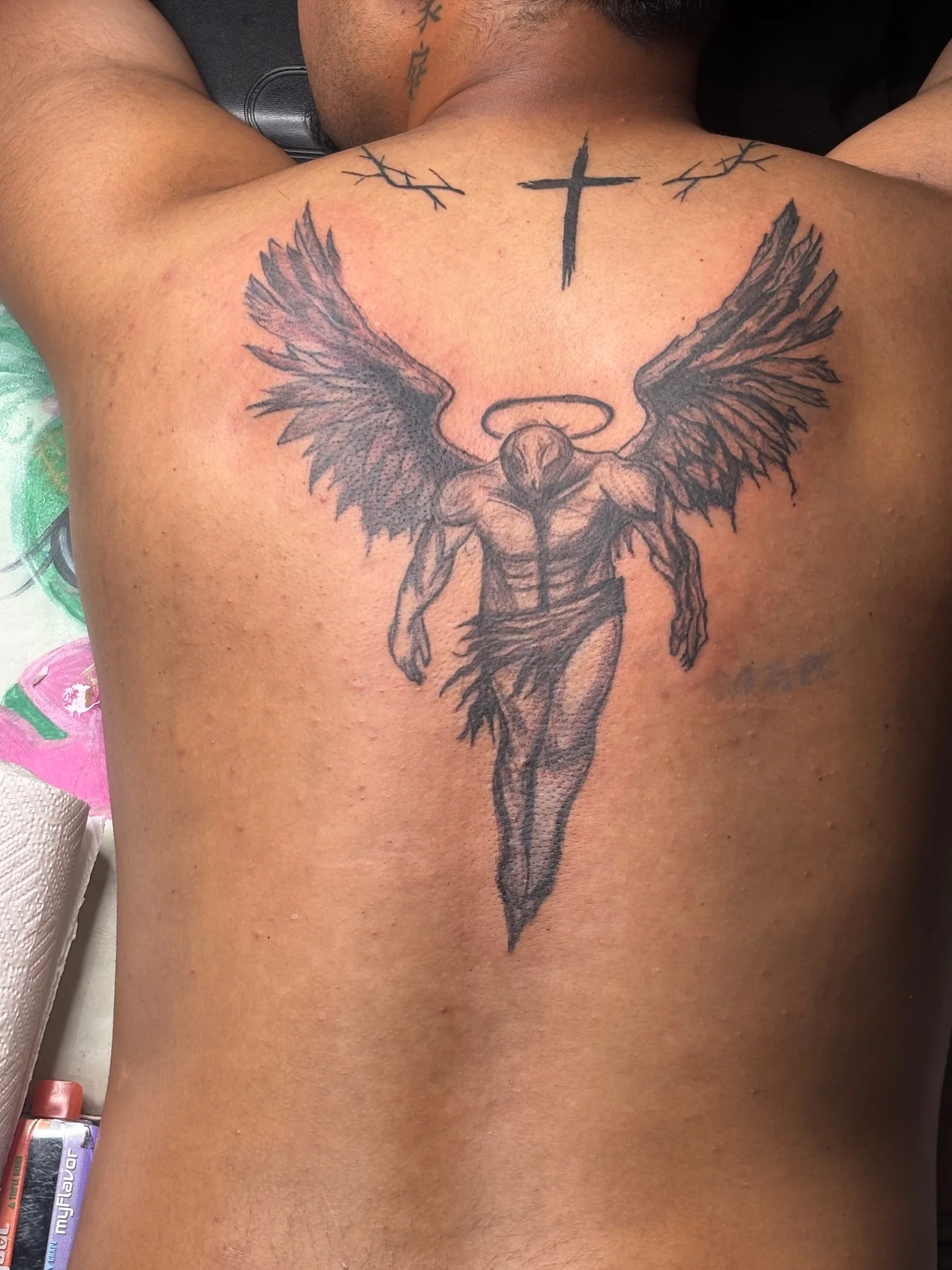 Black & Grey tattoo by Joanna Ramos