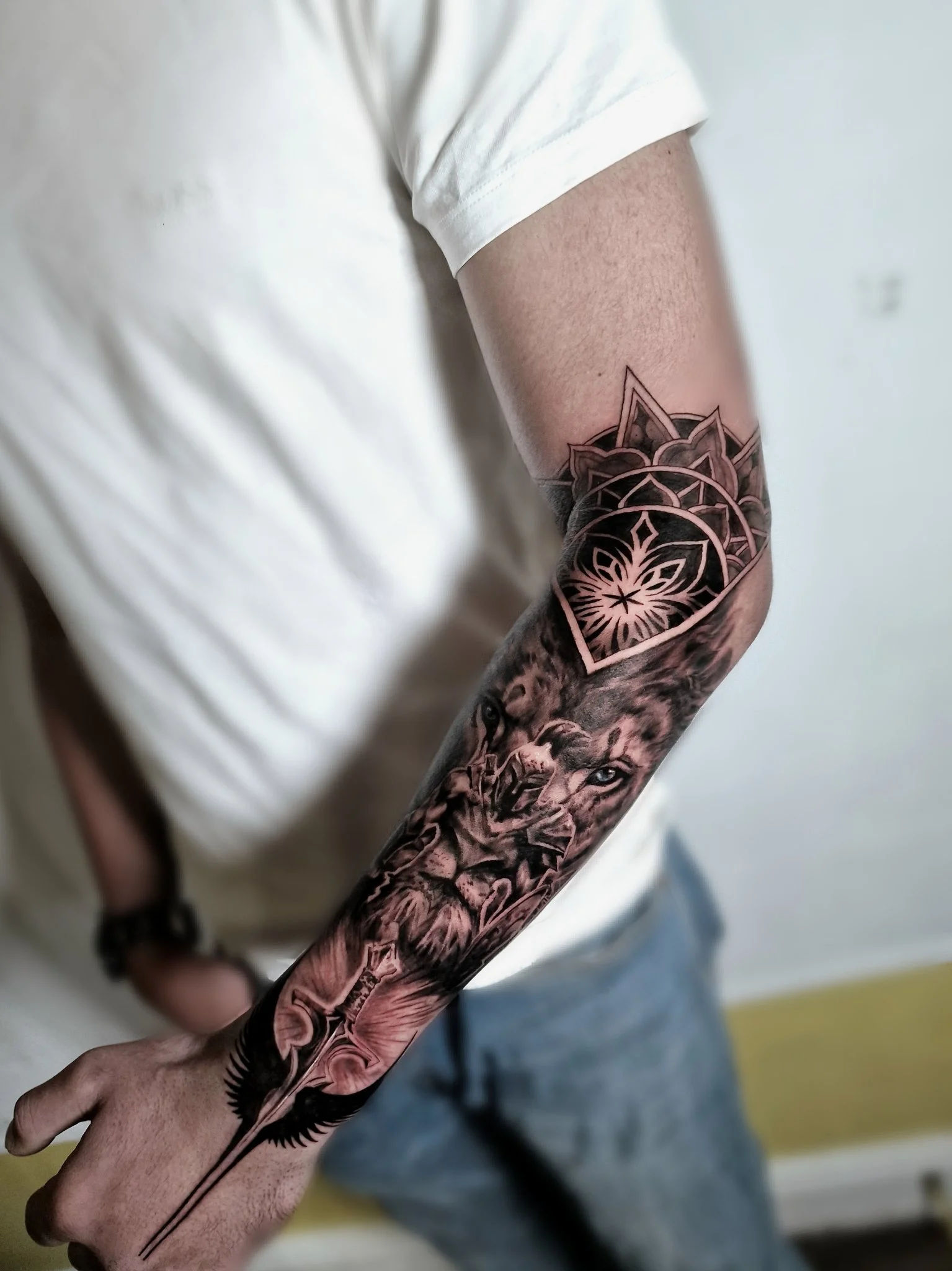 Black & Grey Realism tattoo by Roxxtattoo