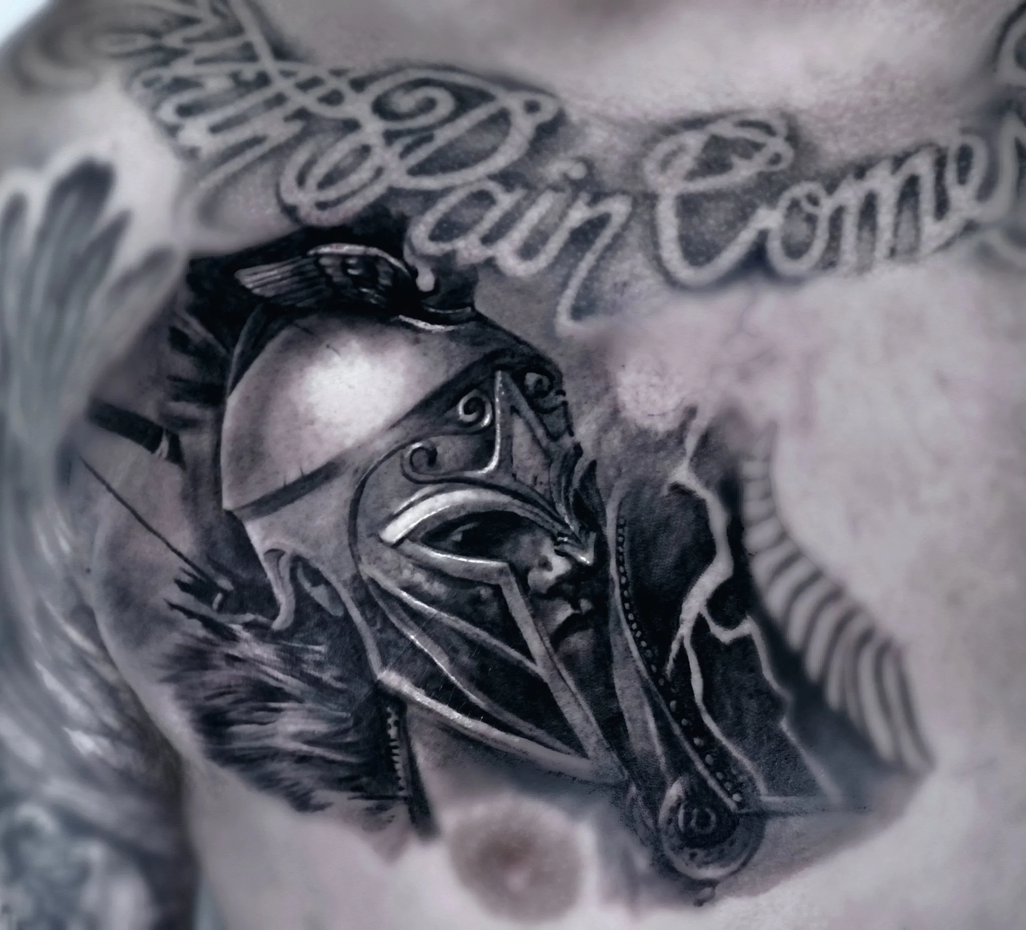 Black & Grey Realism tattoo by Roxxtattoo