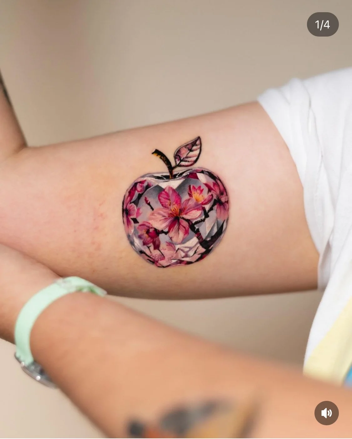 Floral tattoo by a.dude.ag