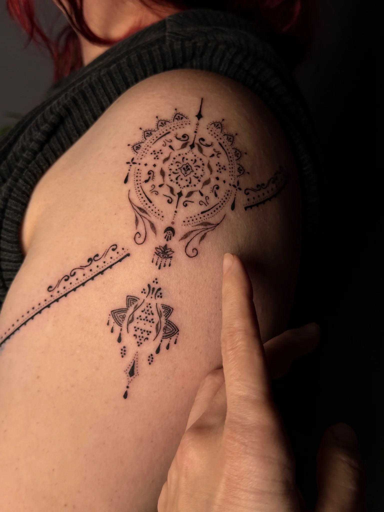 Ornamental tattoo by Mony Ruiz