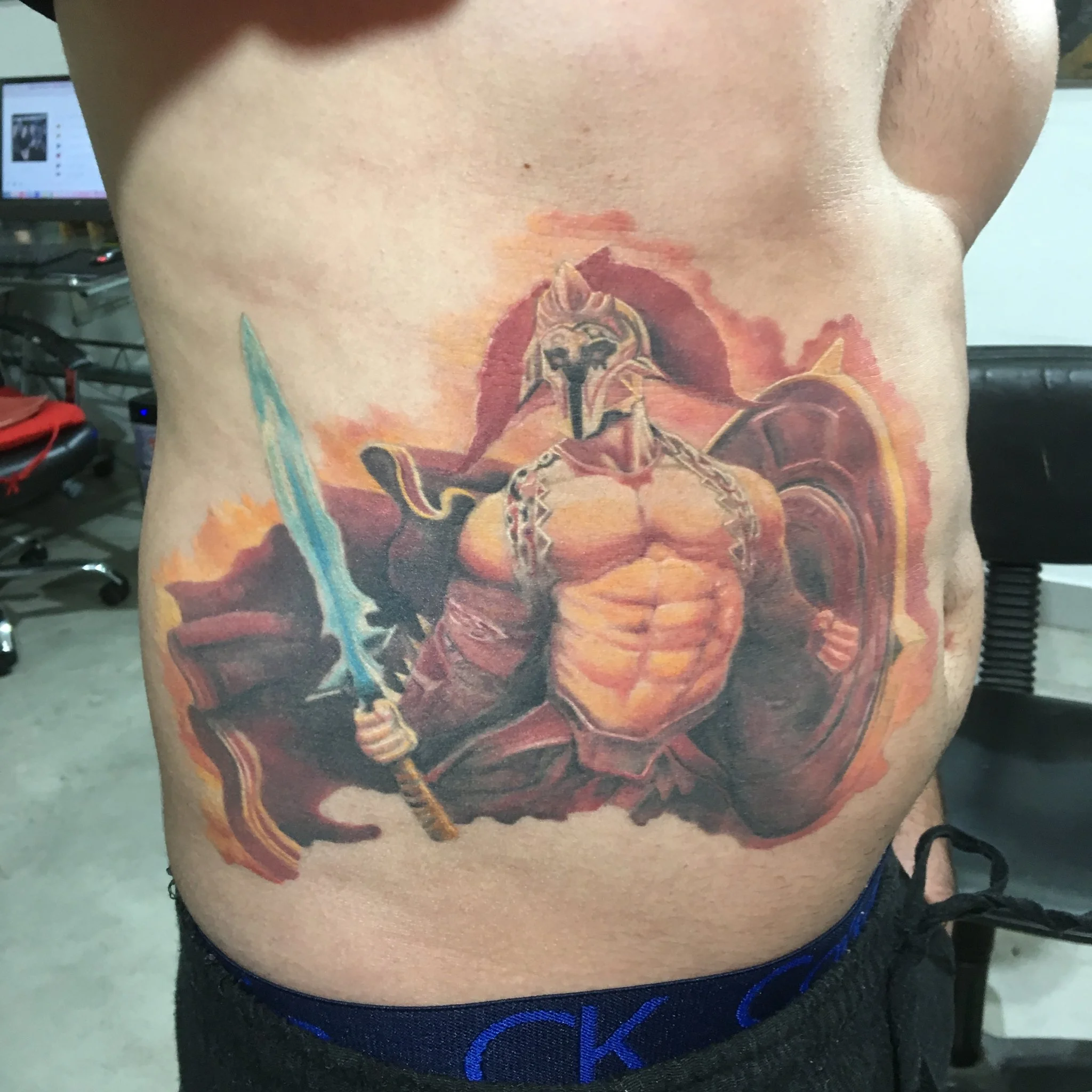 New School tattoo by Marcelo Souza