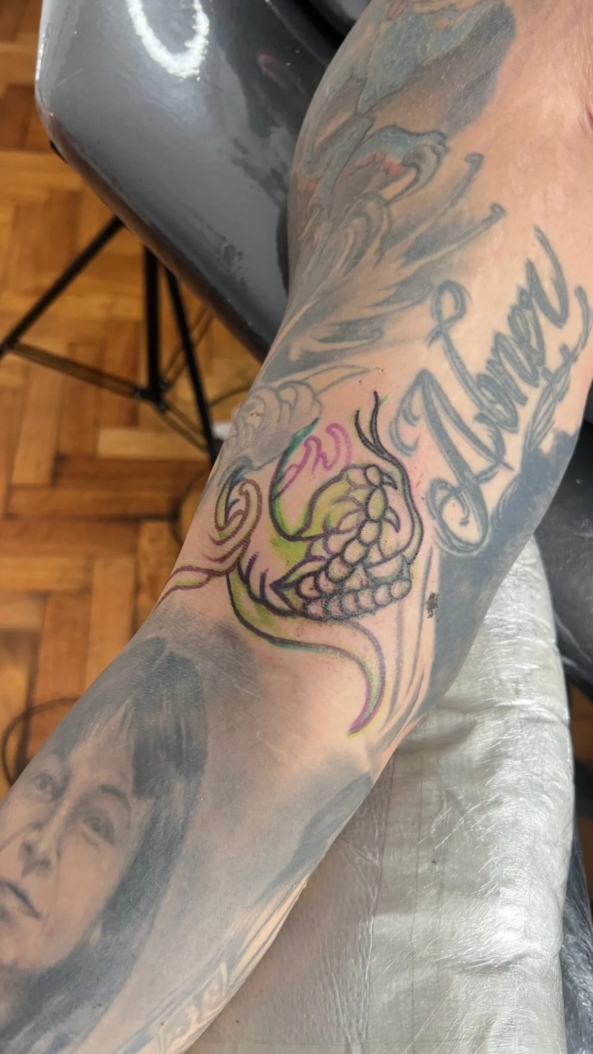 Neo-Traditional tattoo by Lucas Sanz