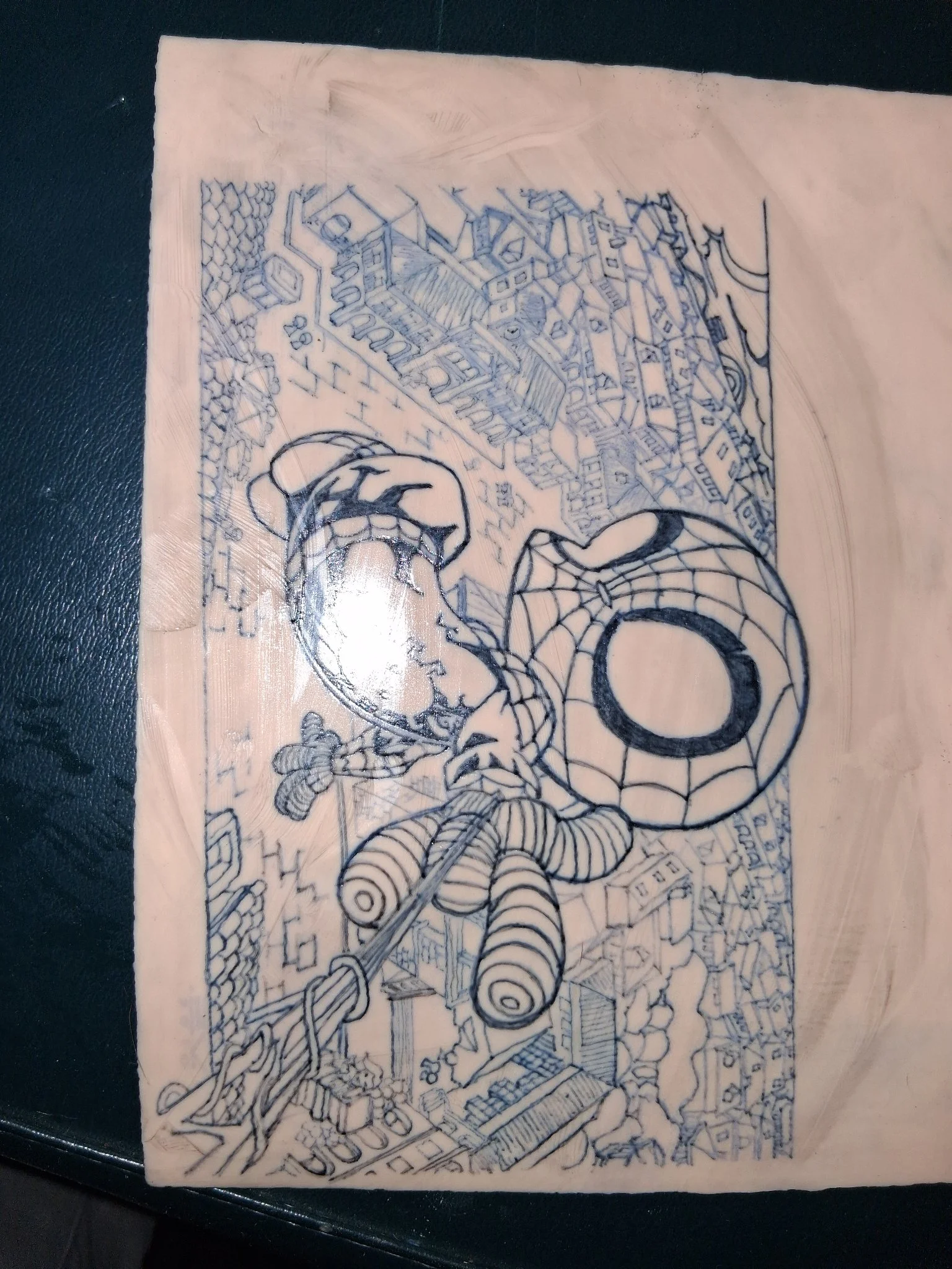 Illustrative tattoo by Jered Klass