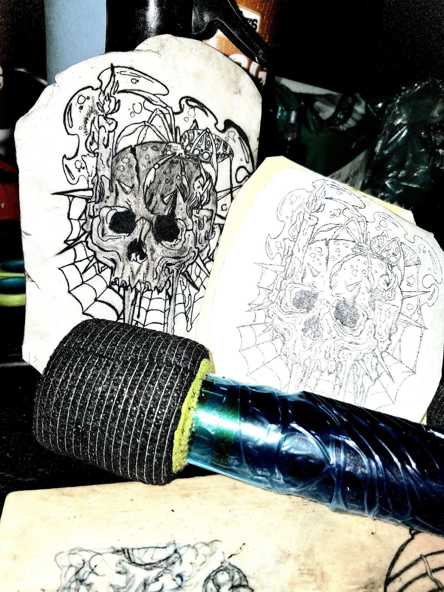 Illustrative tattoo by Jered Klass