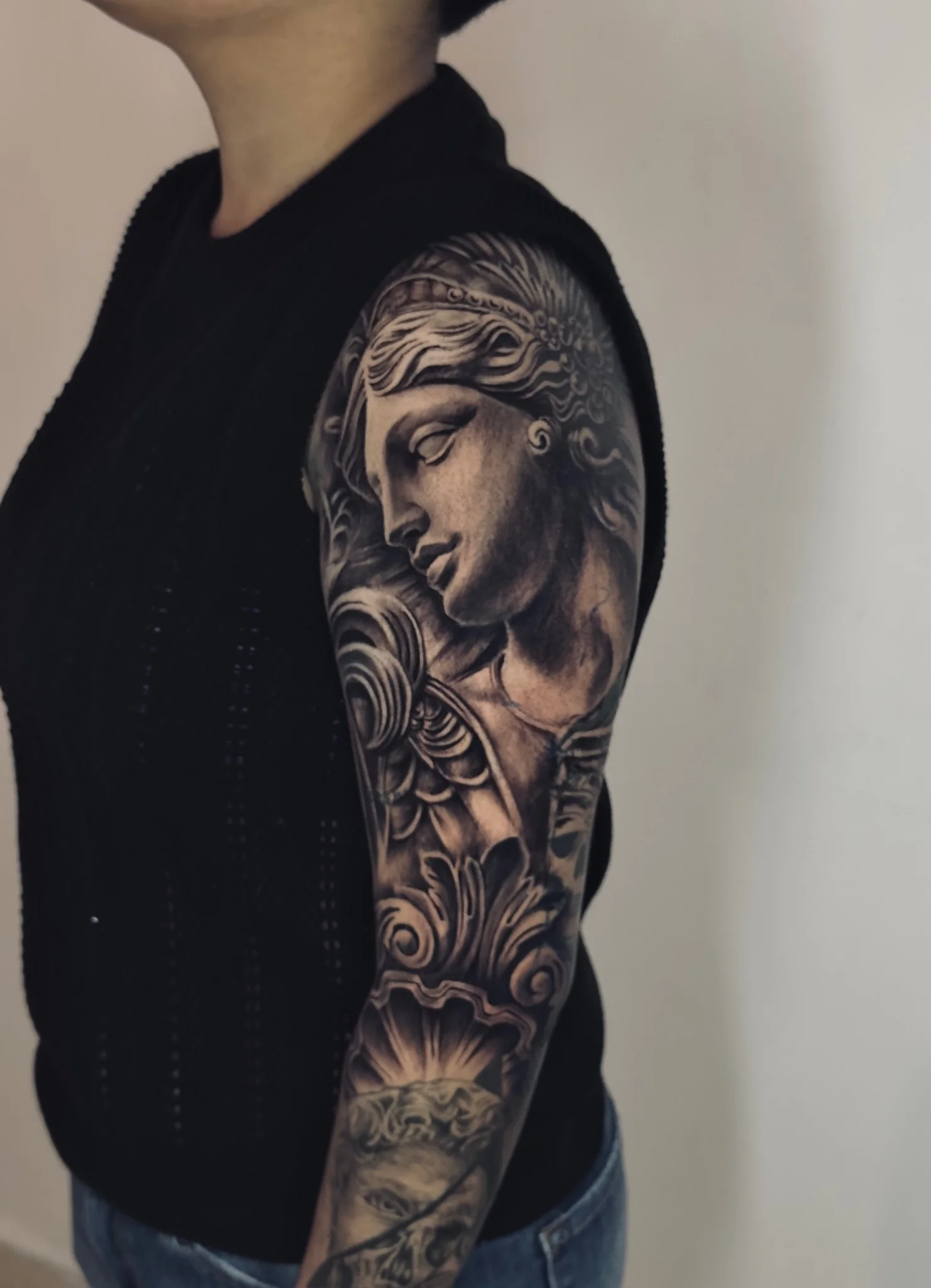 Black & Grey Realism tattoo by fer morales