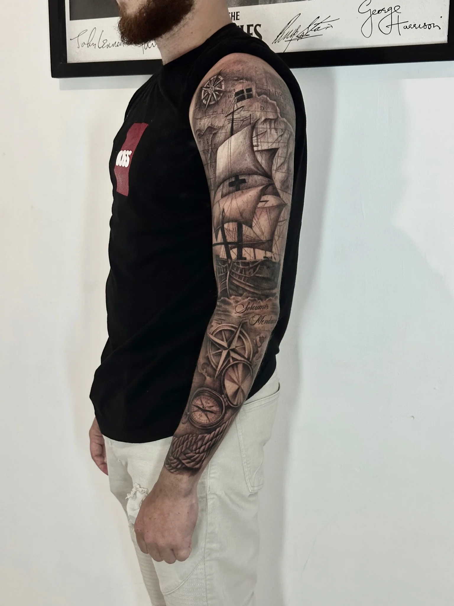 Black & Grey Realism tattoo by fer morales