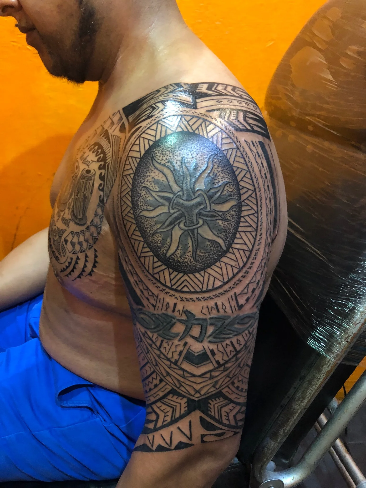 Polynesian tattoo by Burçhan