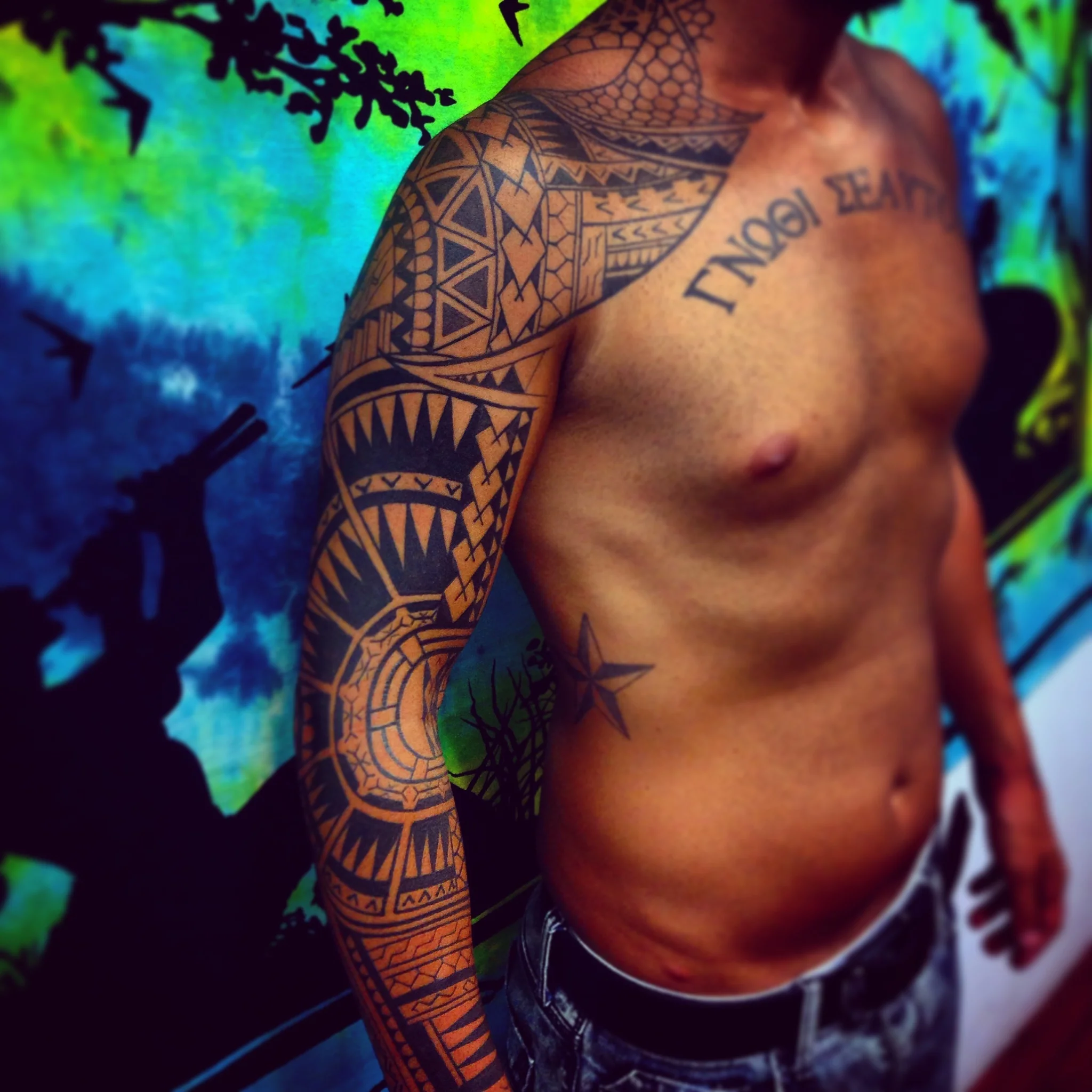 Polynesian tattoo by Burçhan