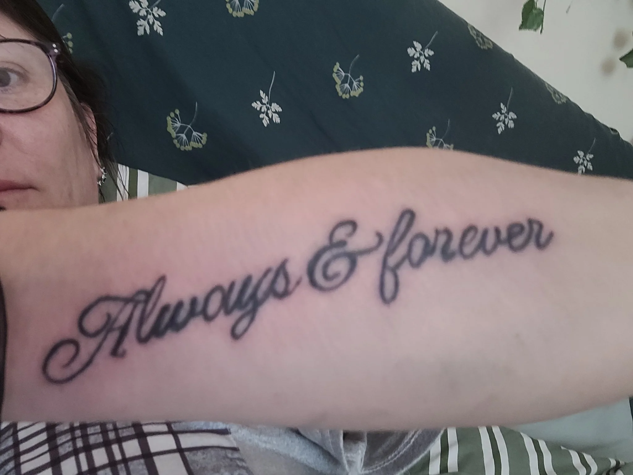 Script tattoo by cm tattoos