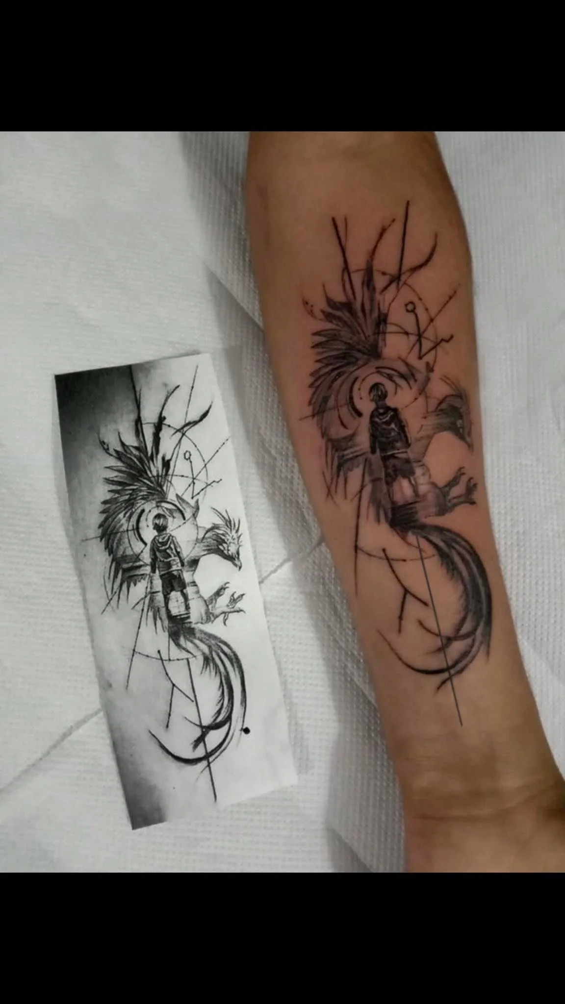Sketch Style tattoo by Jo Ta Pe