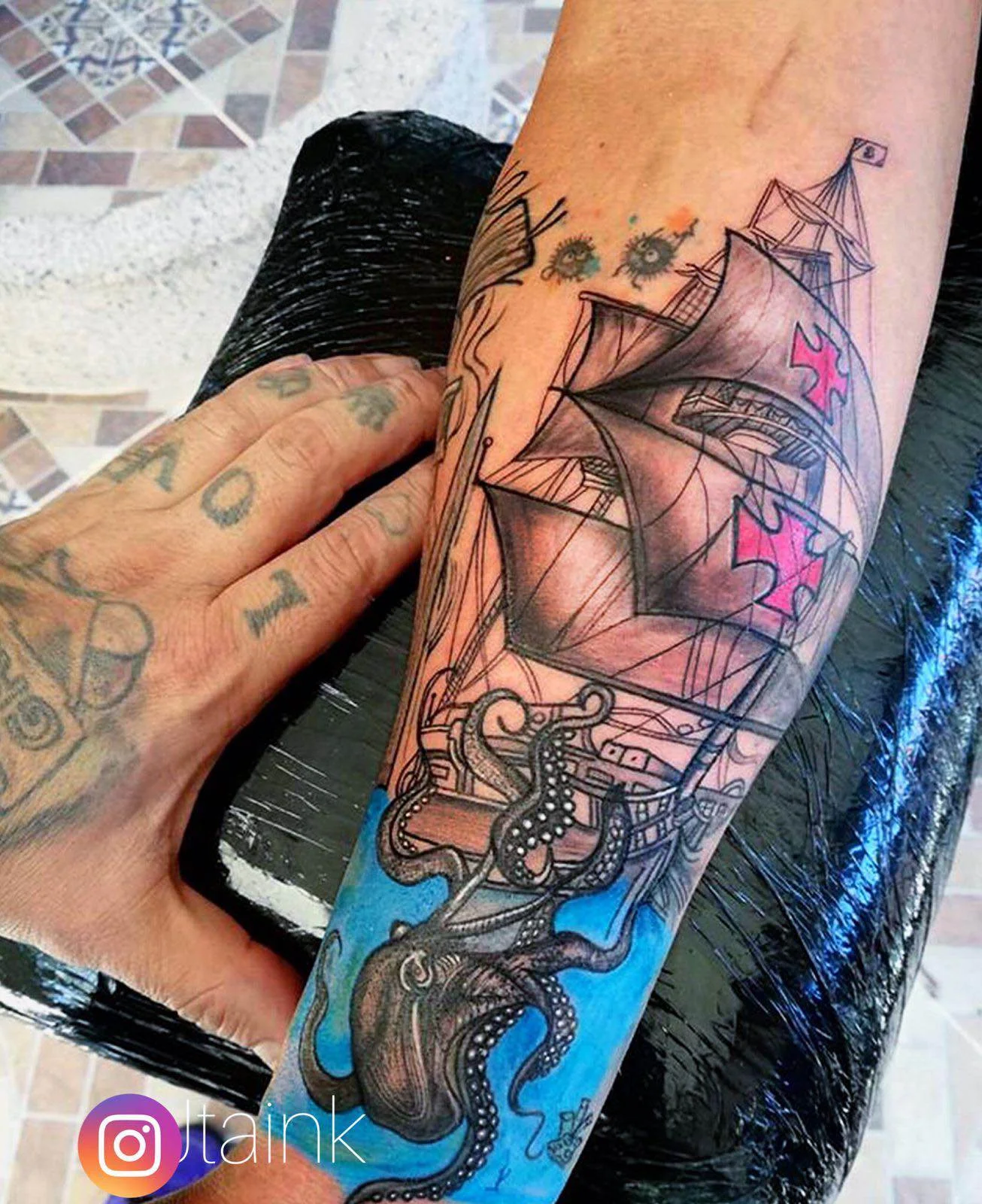Sketch Style tattoo by Jo Ta Pe