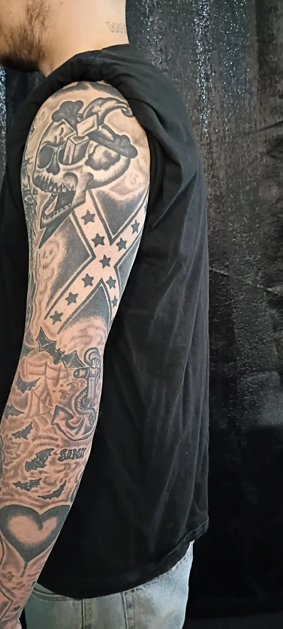 Client had old tattoos