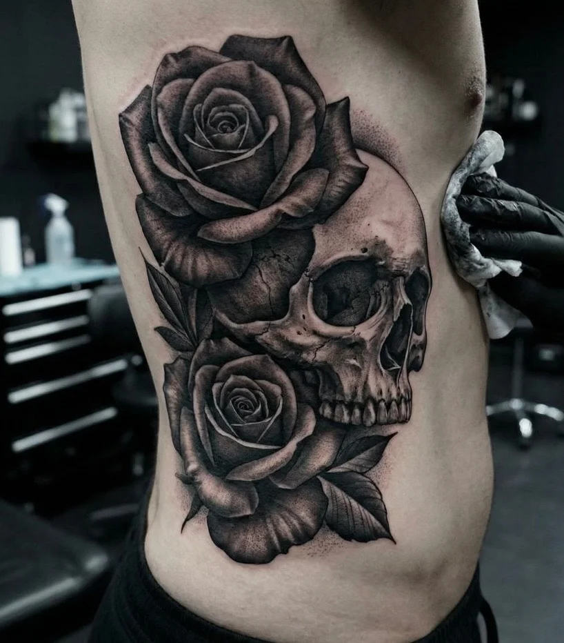 Black & Grey Realism tattoo by luckycoyoti