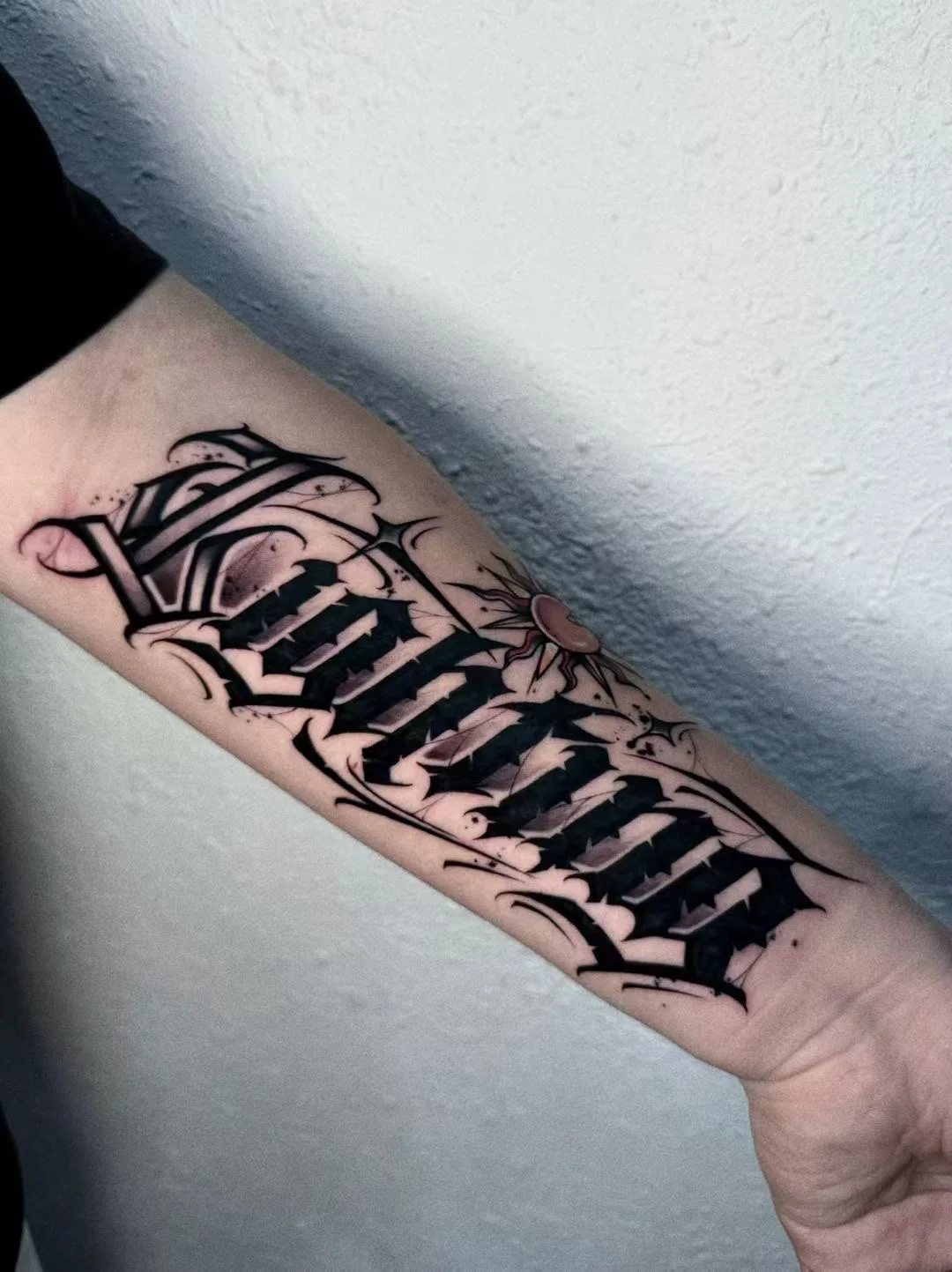 Lettering tattoo by JuJu