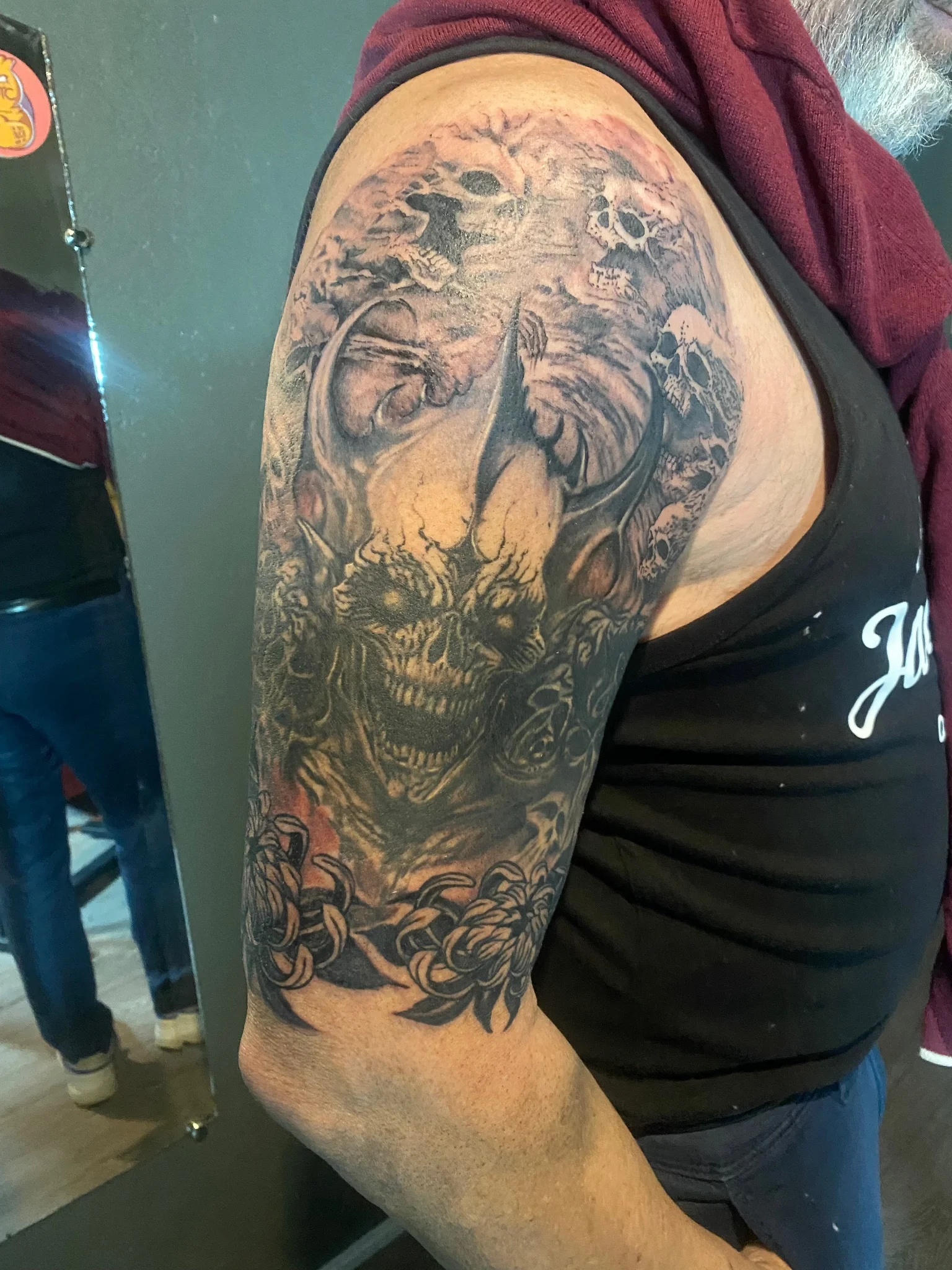 Black & Grey tattoo by Dzmitry Liasnou
