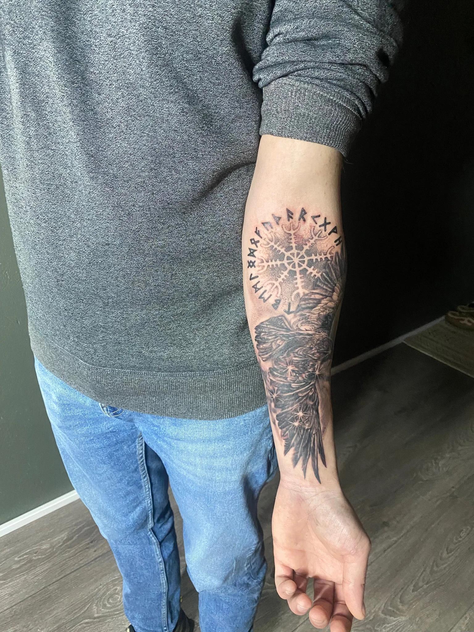 Black & Grey Realism tattoo by Dzmitry Liasnou