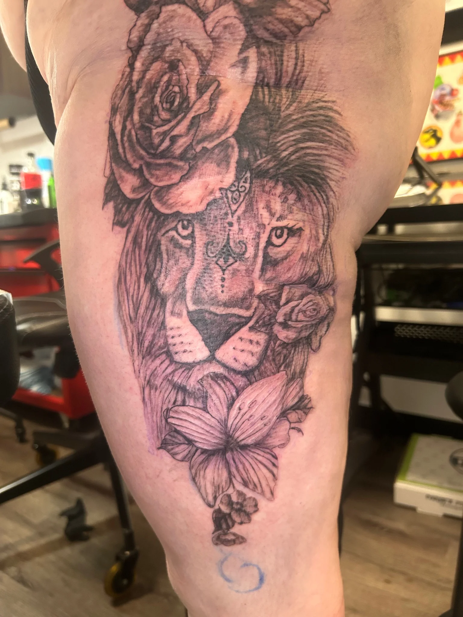 Black & Grey tattoo by Marc Salerno