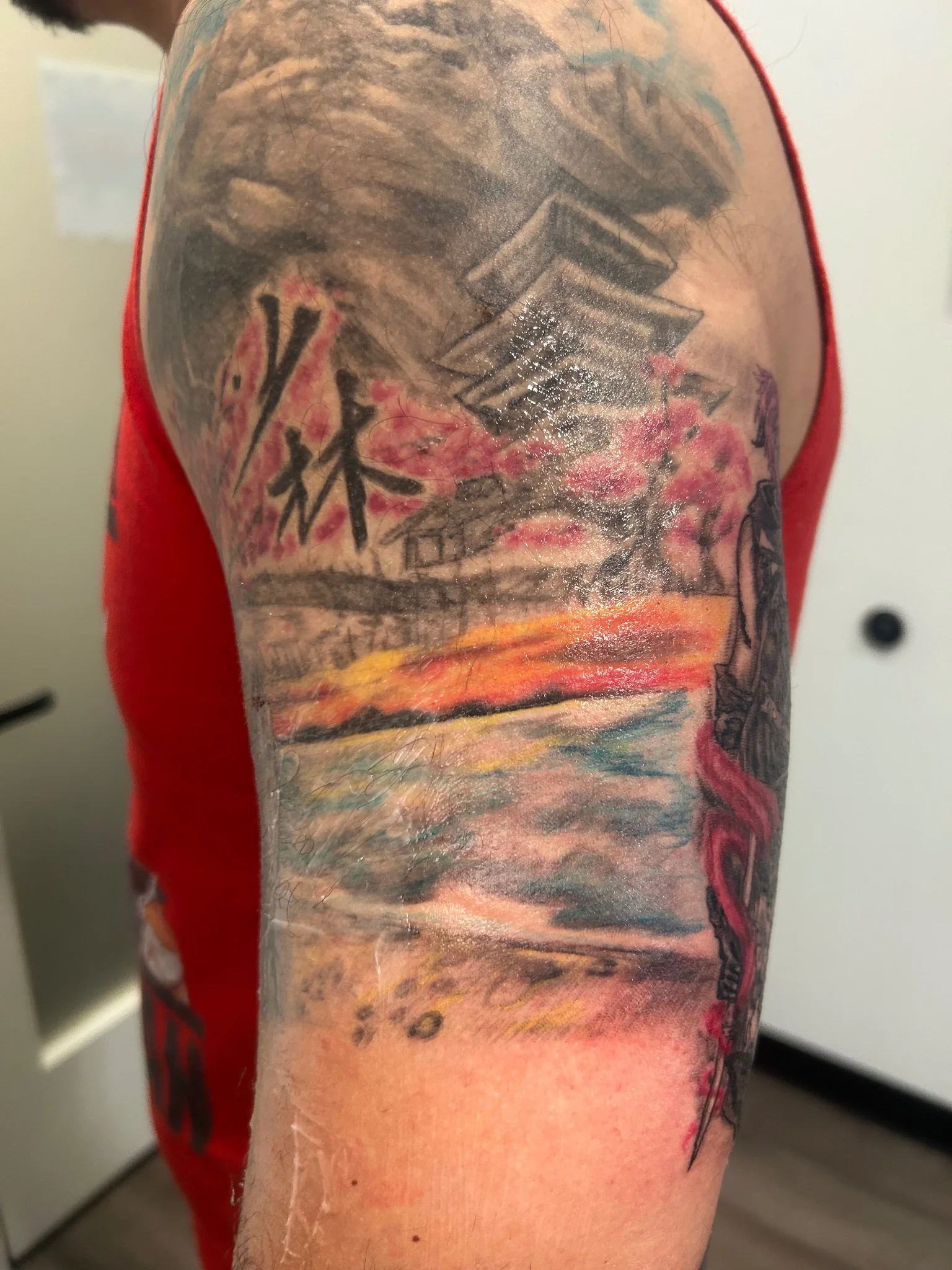 Illustrative tattoo by Marc Salerno
