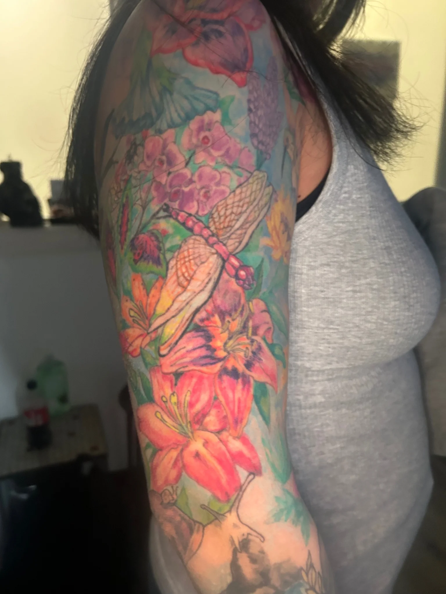 Colorful floral sleeve