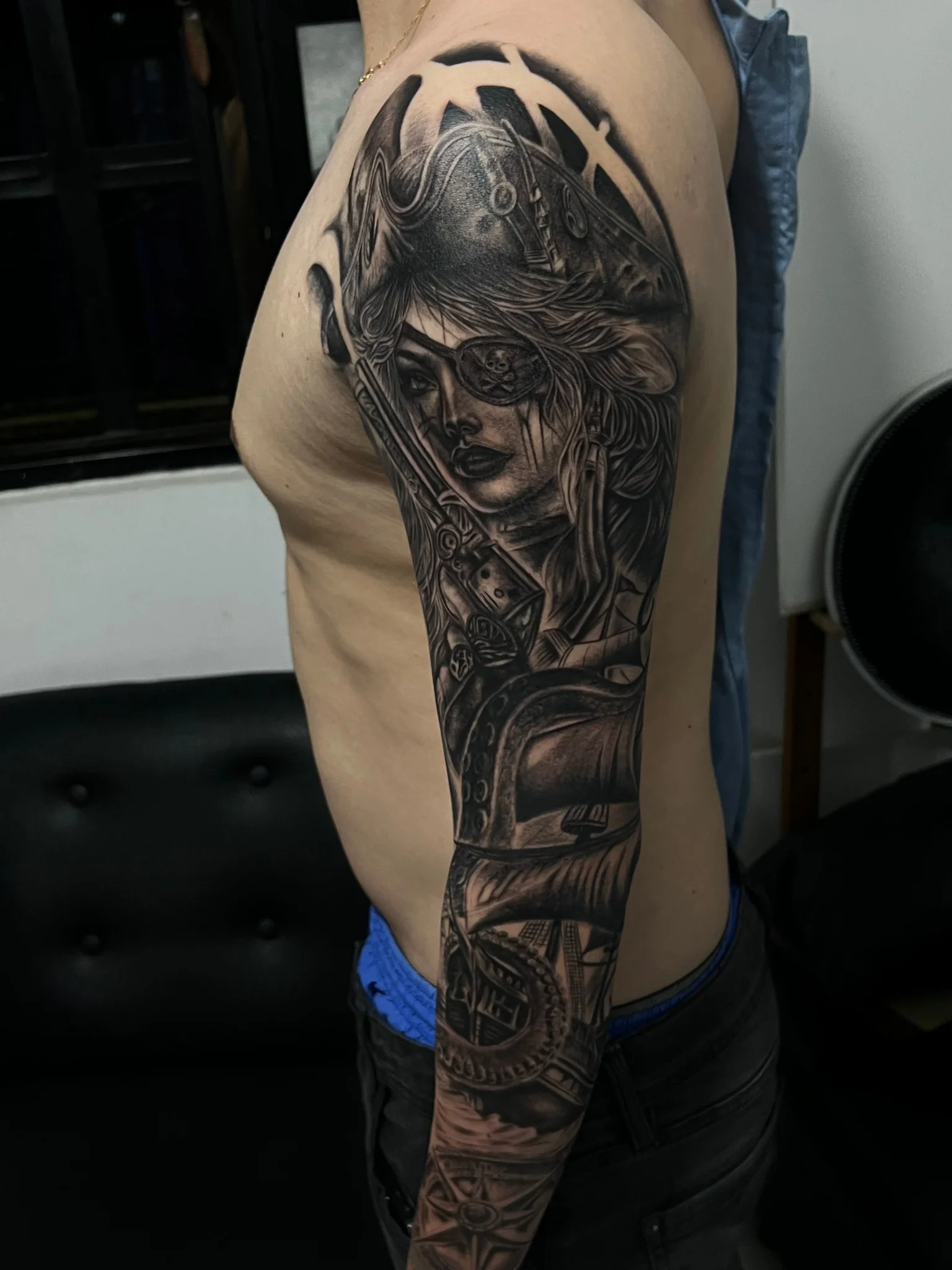 Black & Grey Realism tattoo by Yerikson Sandoval
