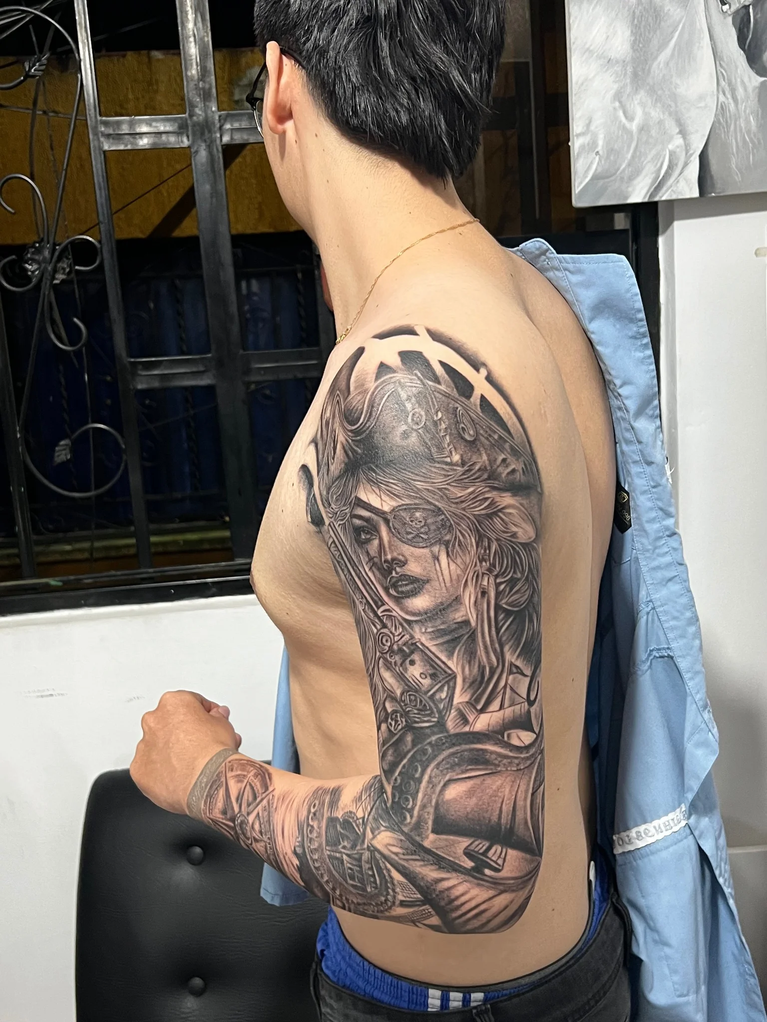 Black & Grey Realism tattoo by Yerikson Sandoval