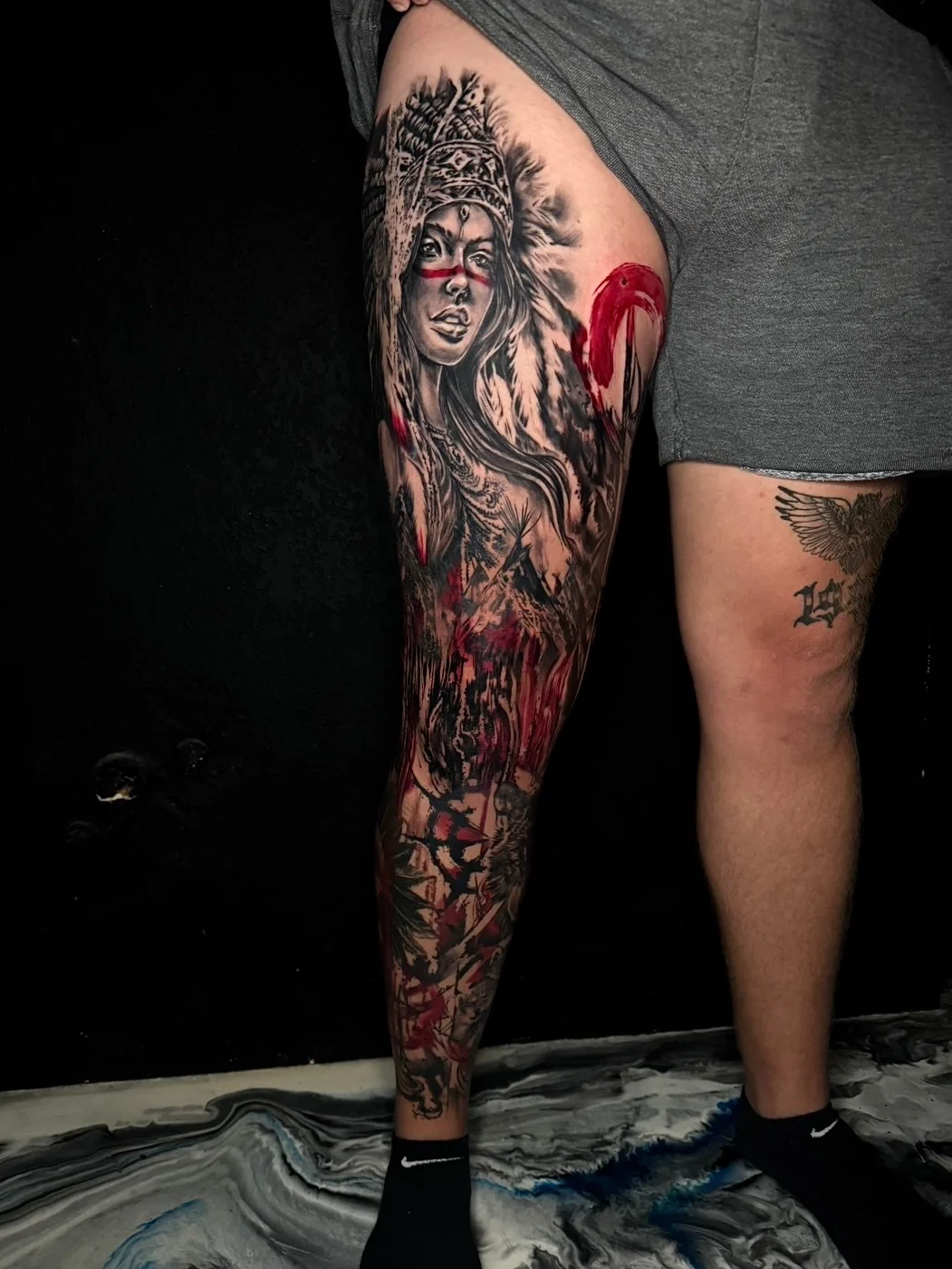 Trash Polka tattoo by Gwen Whenyouscream