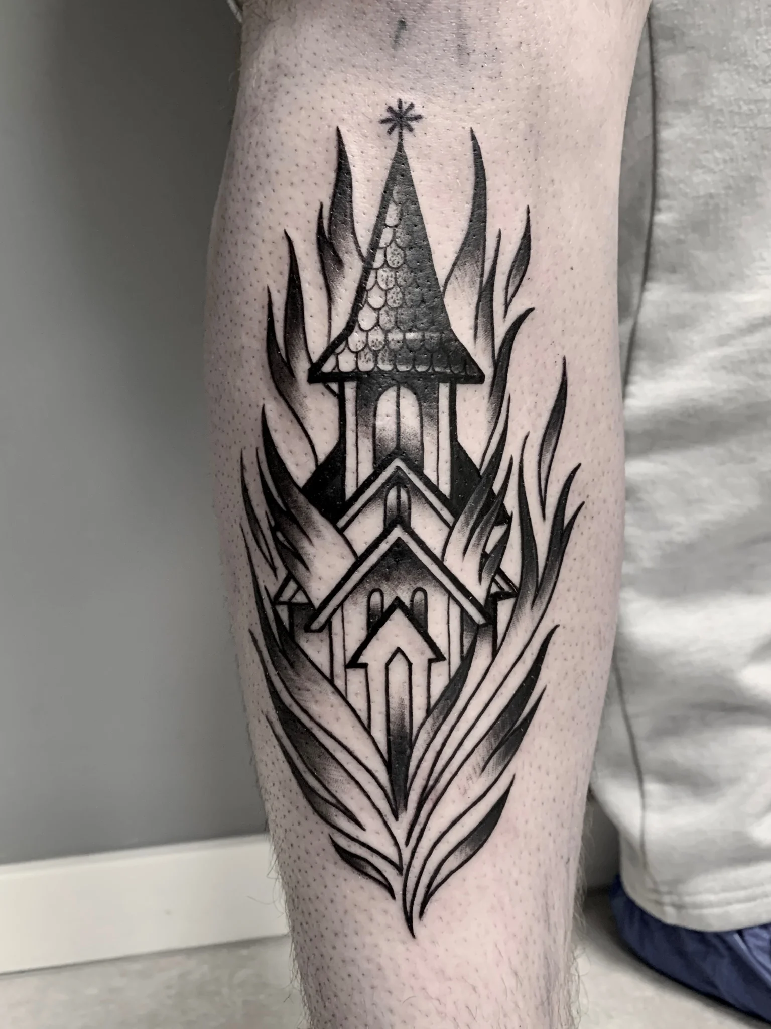 Blackwork tattoo by Filip Kasny