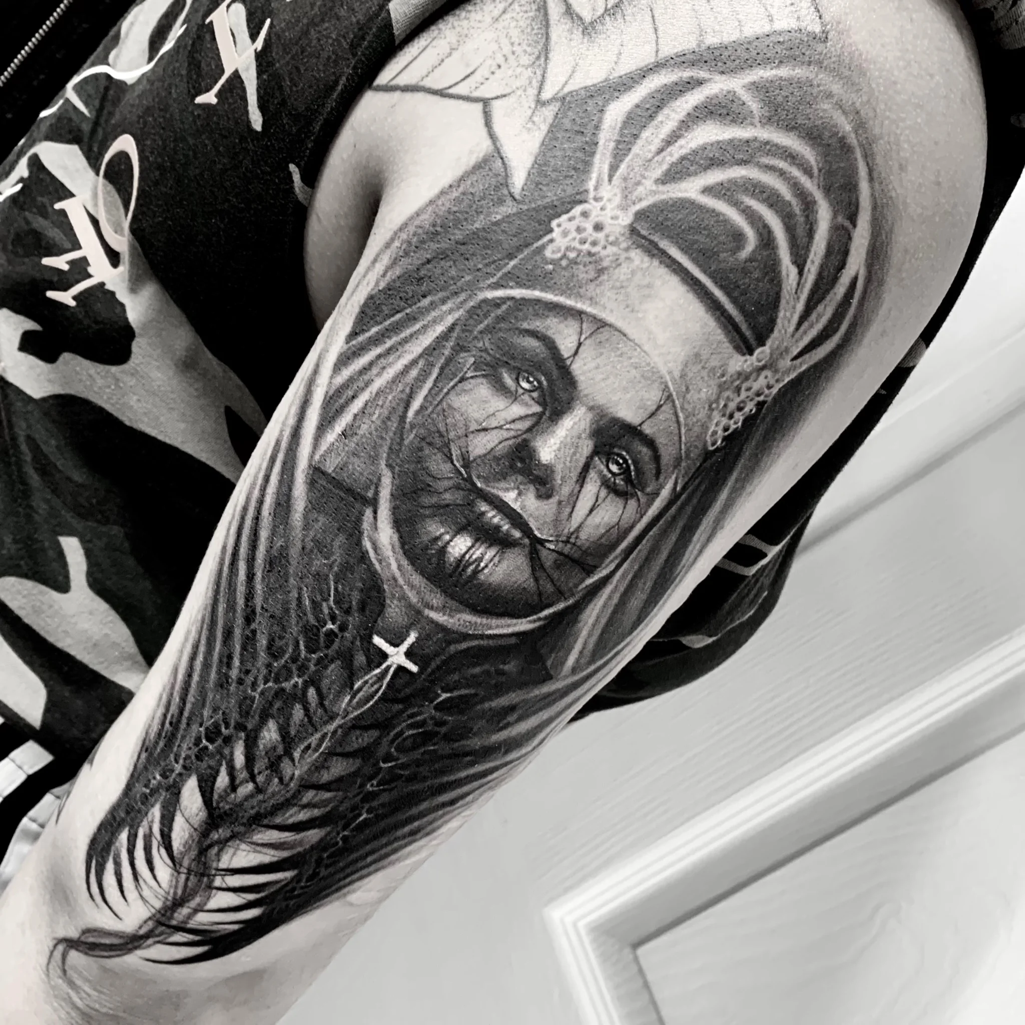 Black & Grey Realism tattoo by Filip Kasny