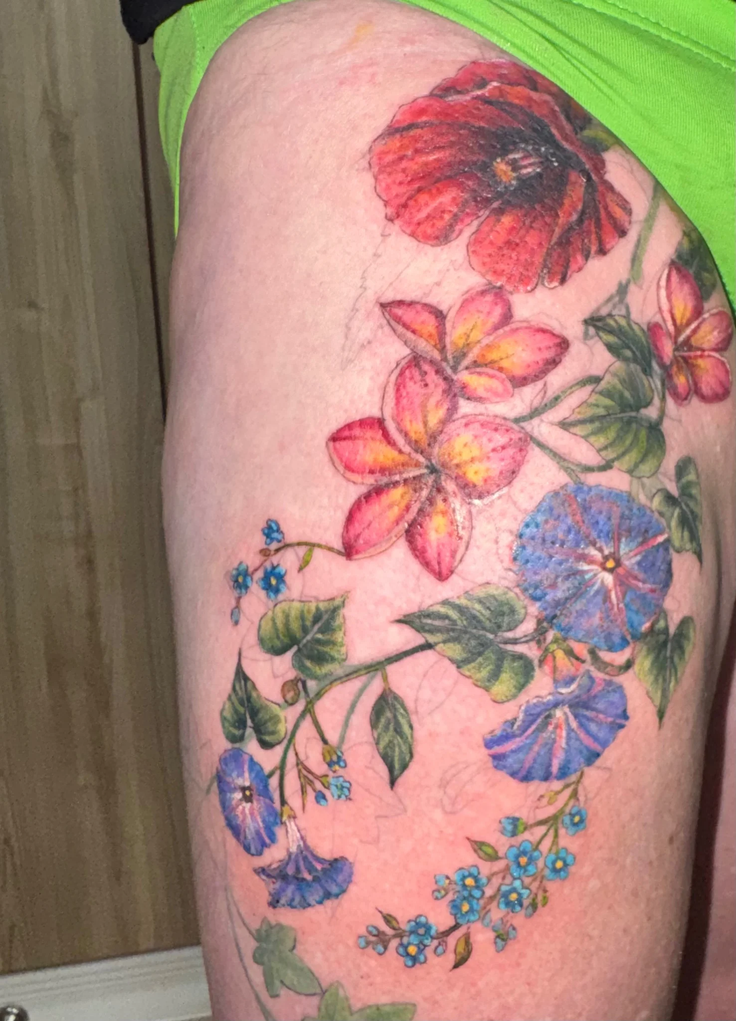 Floral tattoo