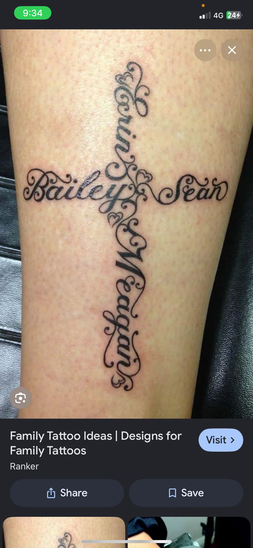 Calligraphy tattoo by William Smith