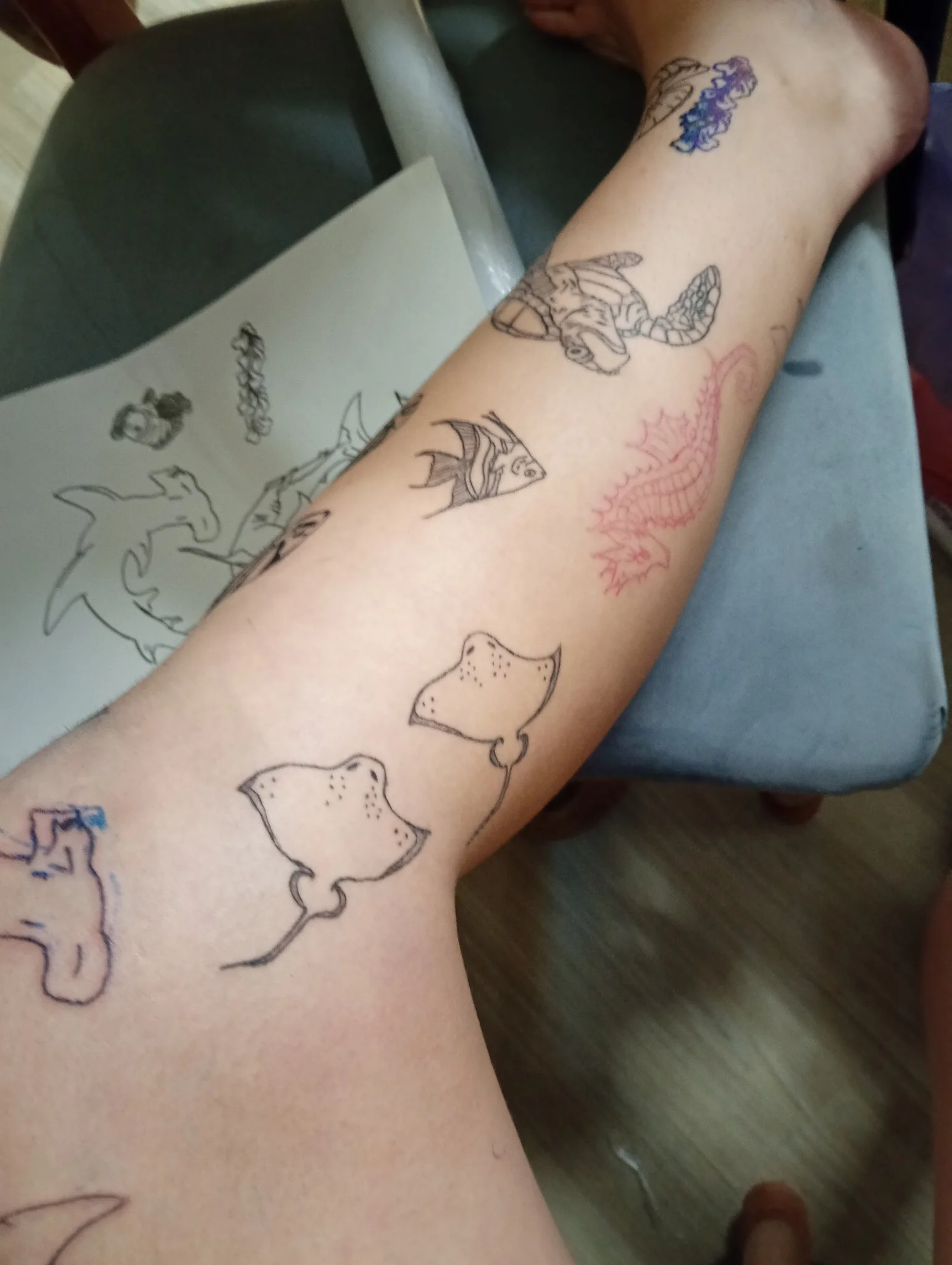 Fine Line tattoo