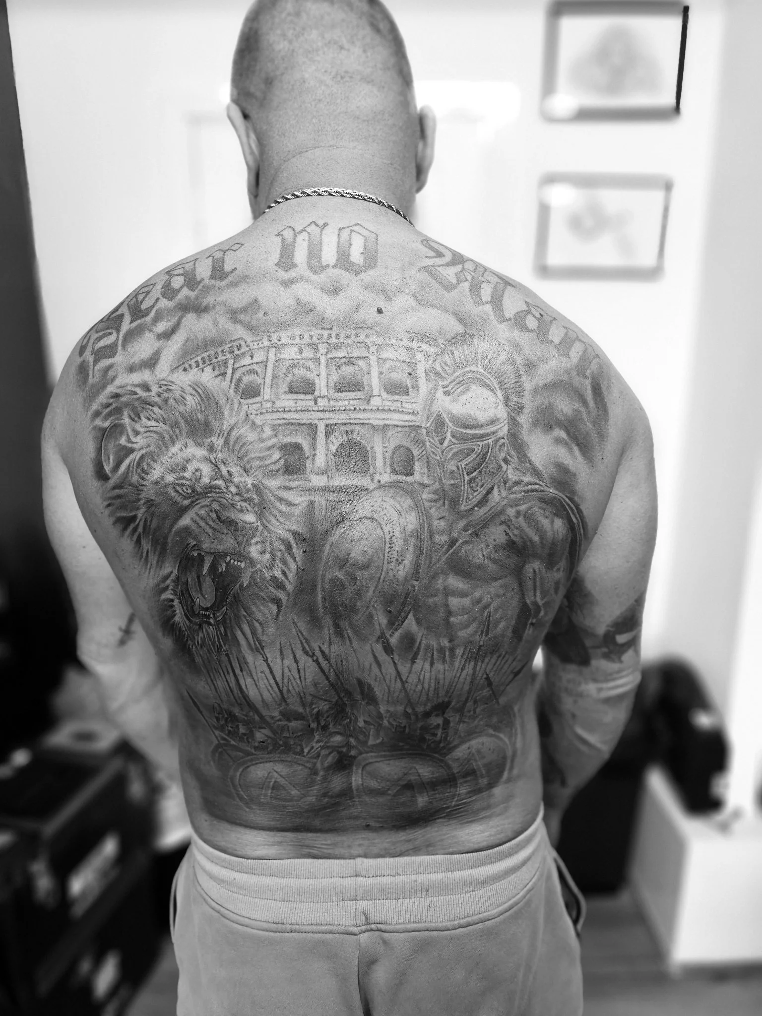 Black & Grey Realism tattoo by del76