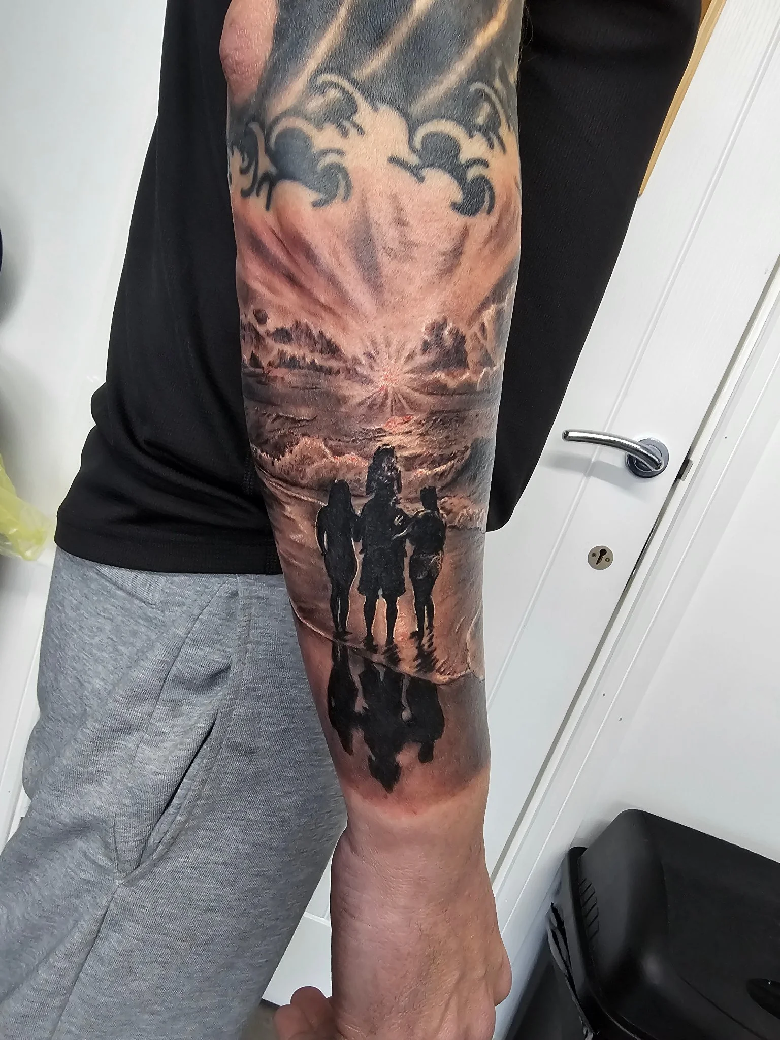 Black & Grey Realism tattoo by del76