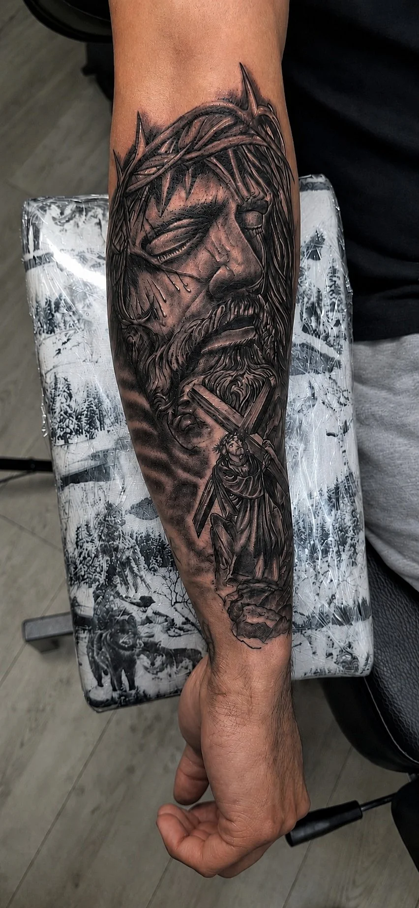 Black & Grey Realism tattoo