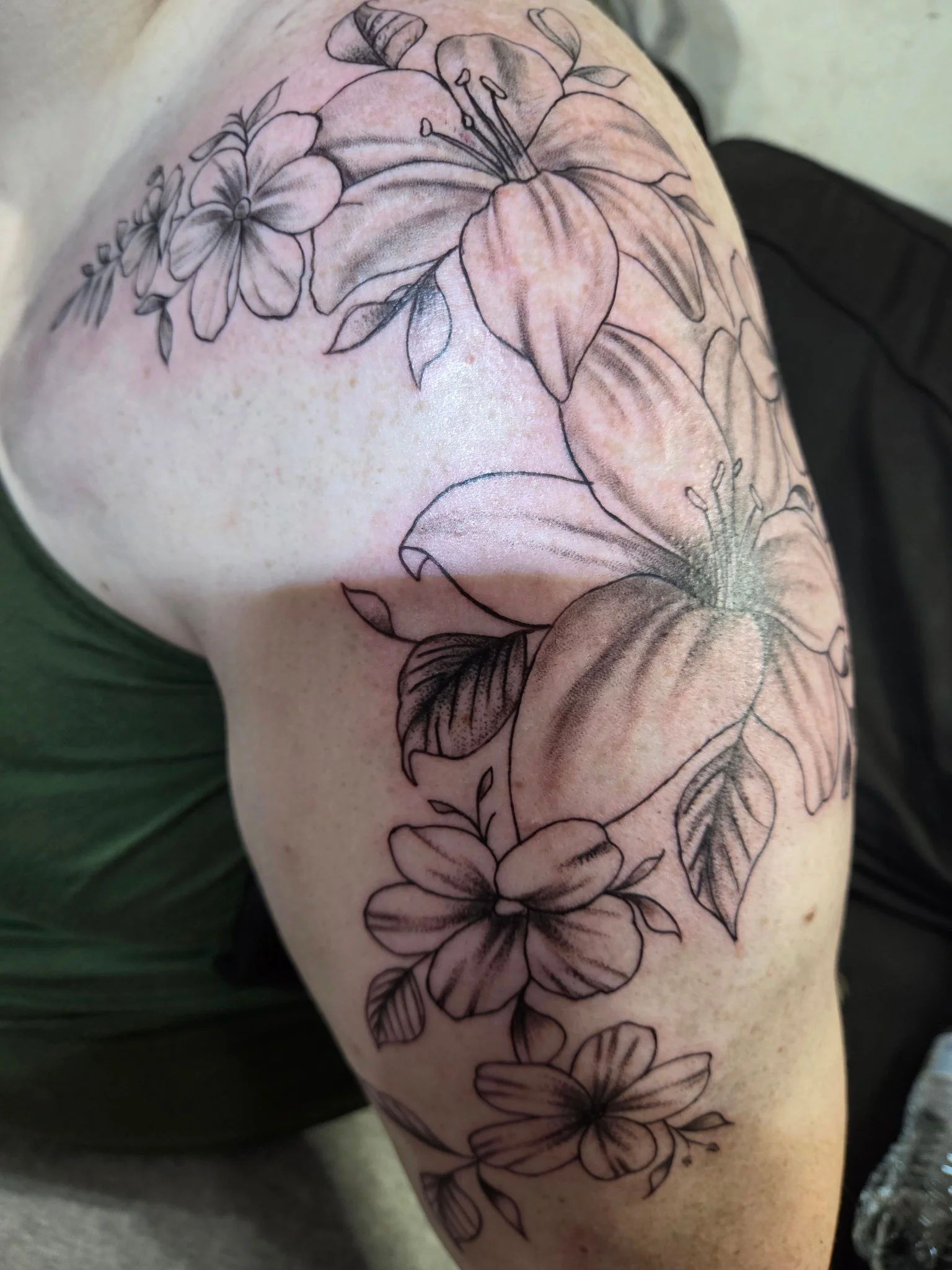 Black & Grey tattoo by Orry Blow