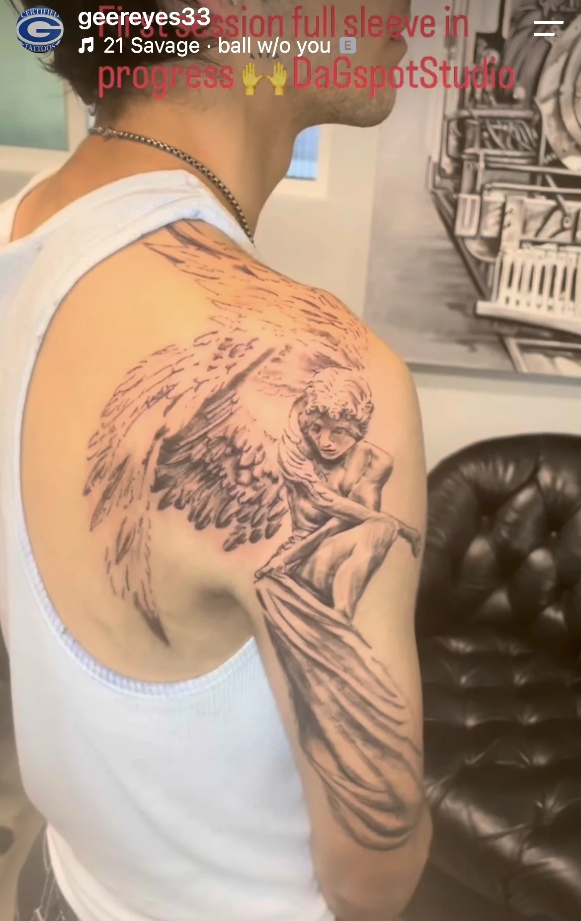 Black & Grey Realism tattoo