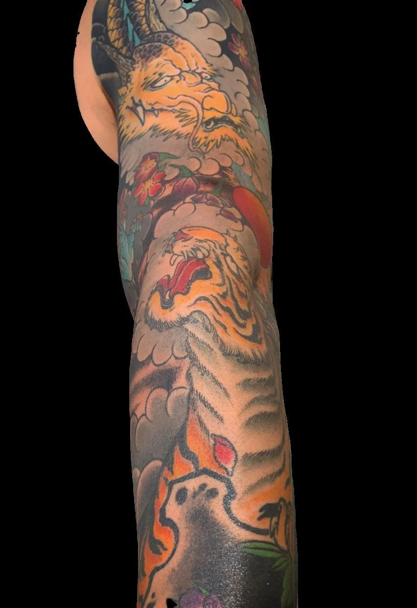 Japanese Traditional tattoo by eclipseinknyc