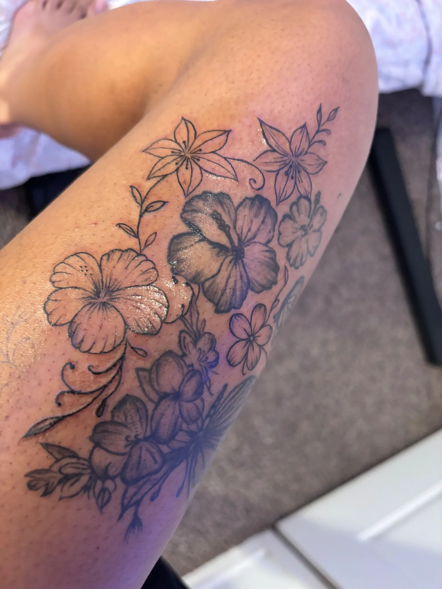 Floral tattoo by mikyriawilliams
