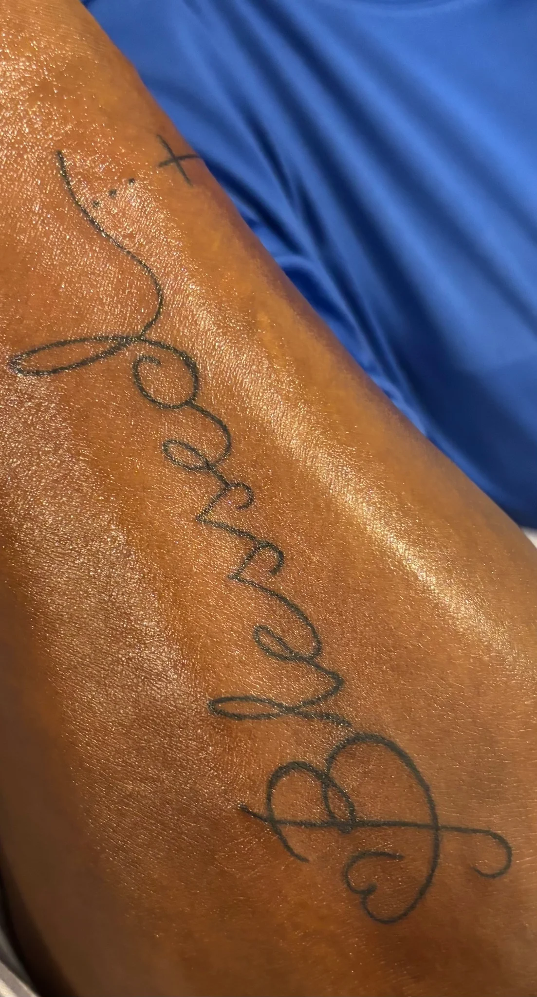 Script tattoo by mikyriawilliams