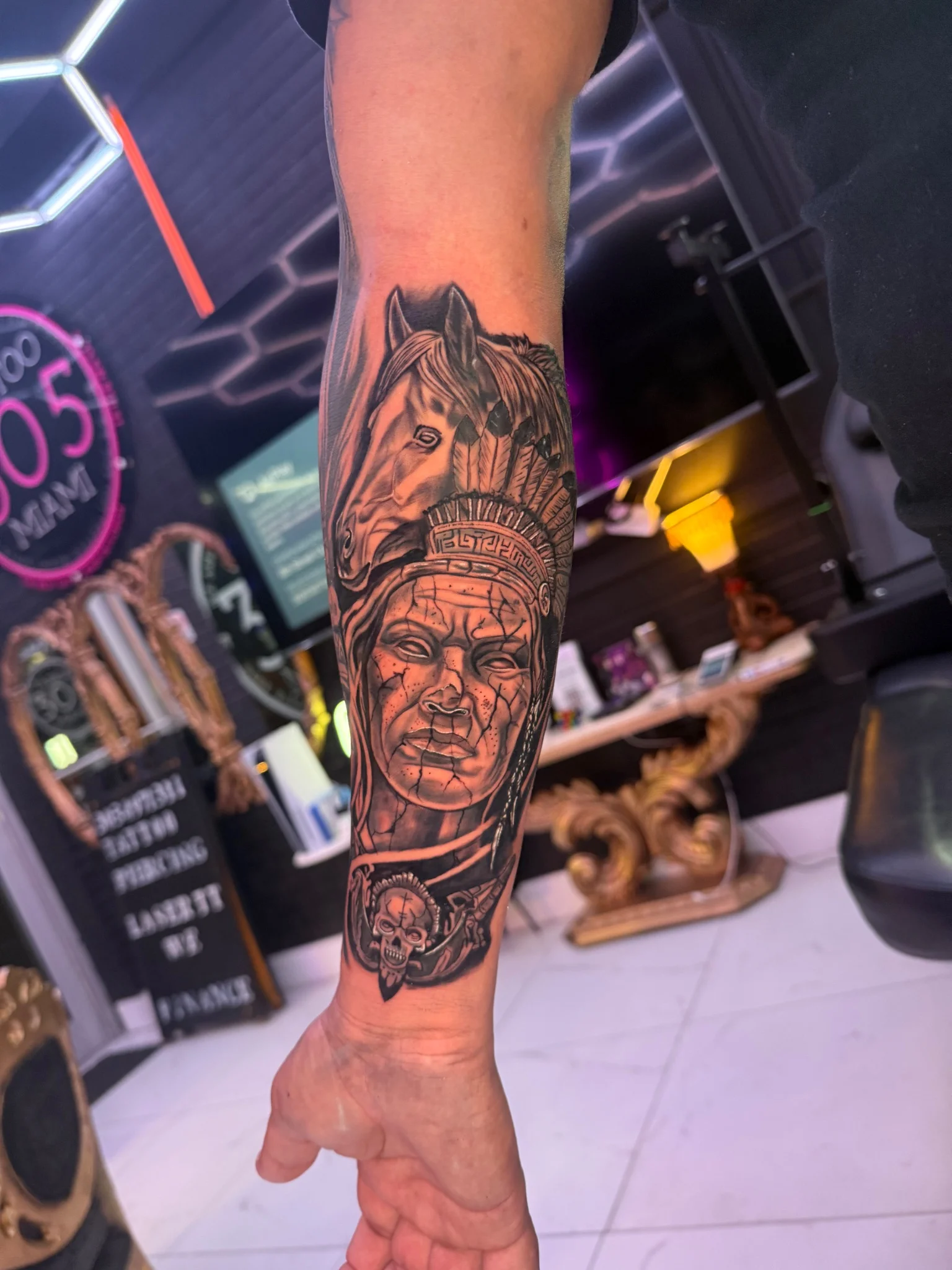 Black & Grey Realism tattoo by Javier Hernández