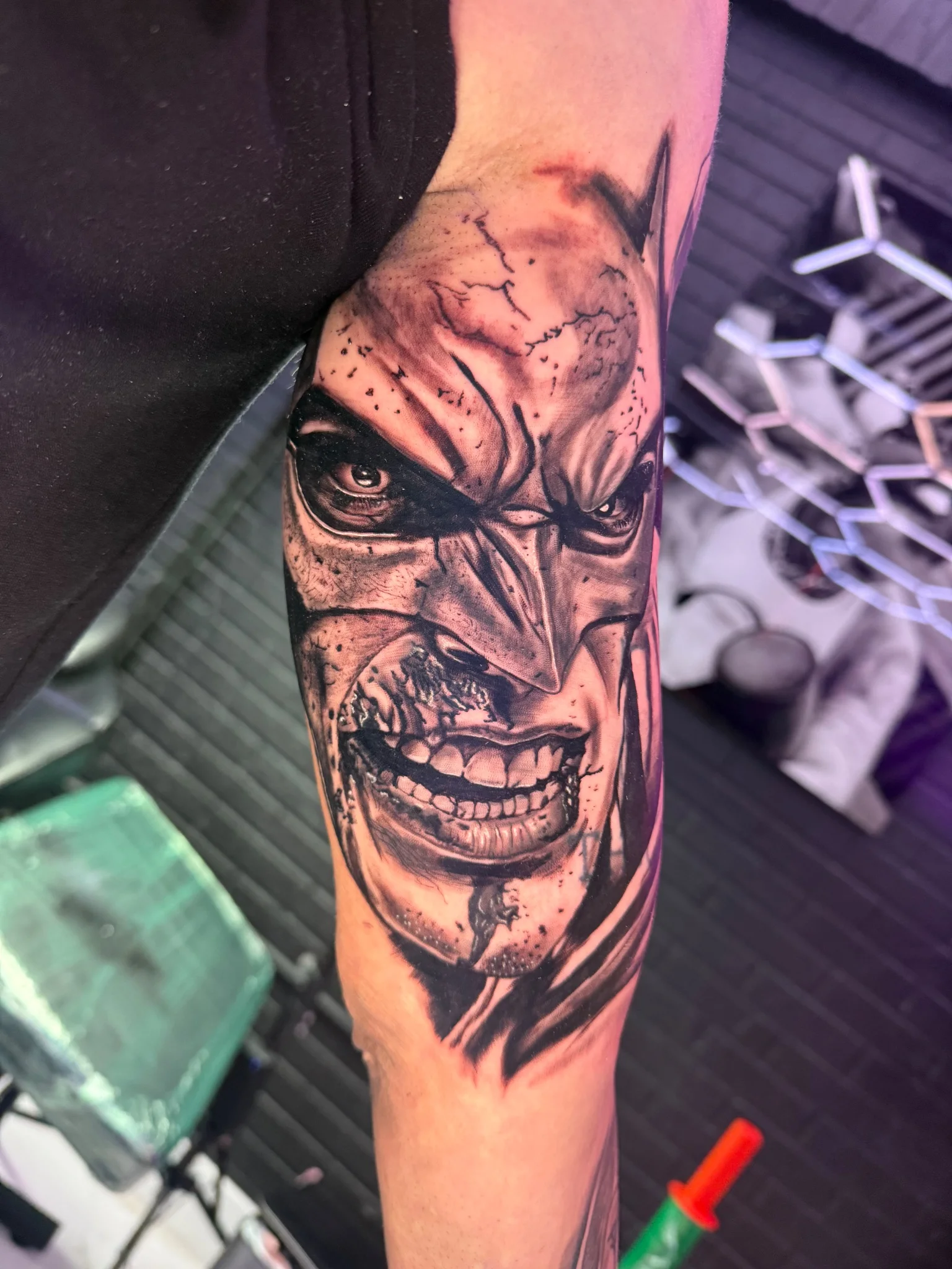 Black & Grey Realism tattoo by Javier Hernández